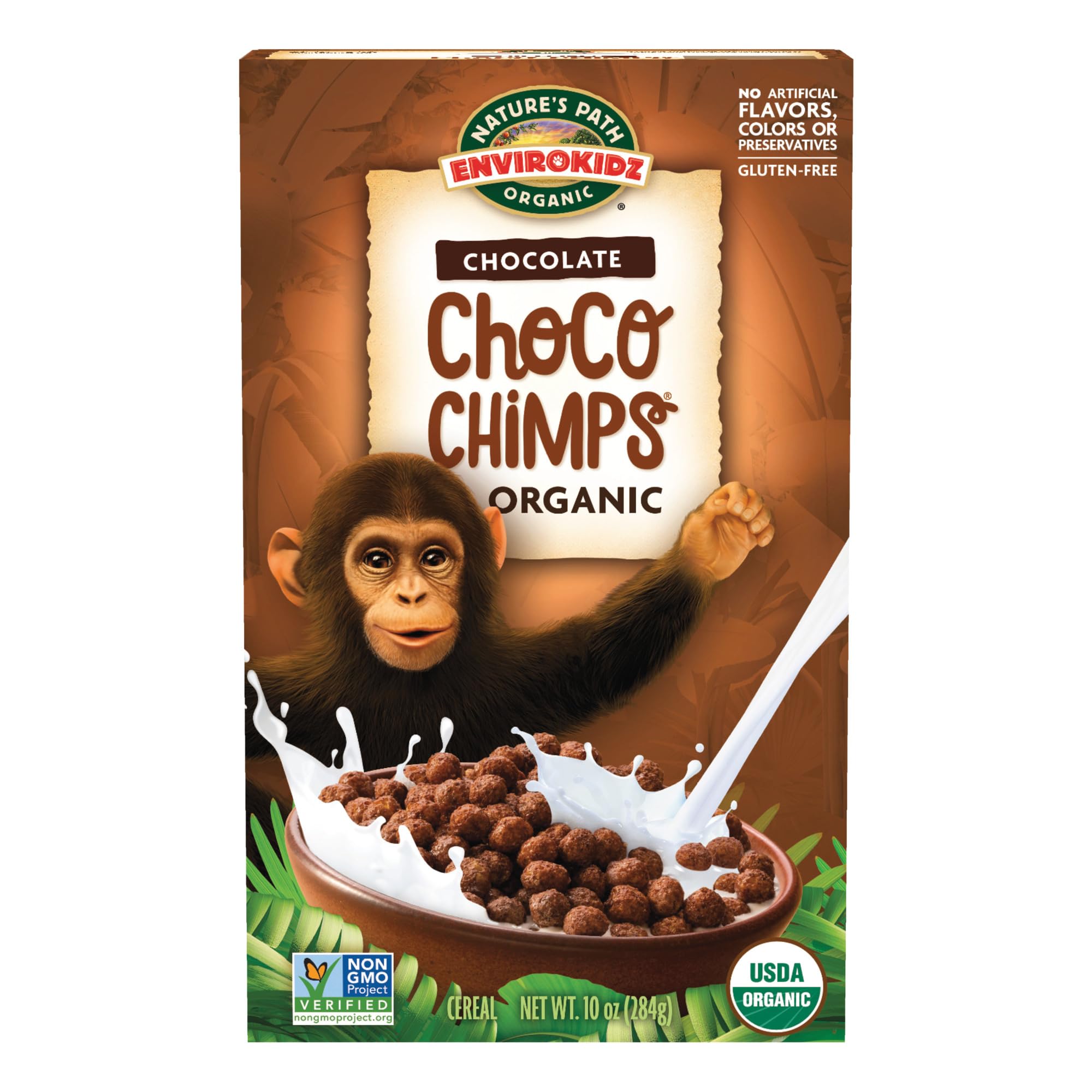 EnviroKidz Organic Choco Chimps Cereal, 10 oz (Pack of 1)