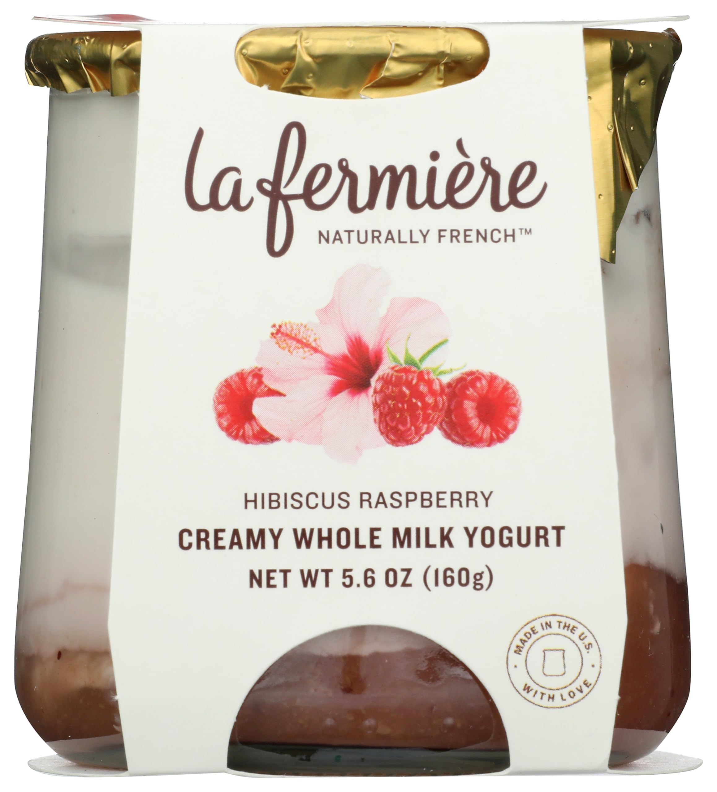 La Fermiere Hibiscus Raspberry Yogurt, 5.6 Ounce