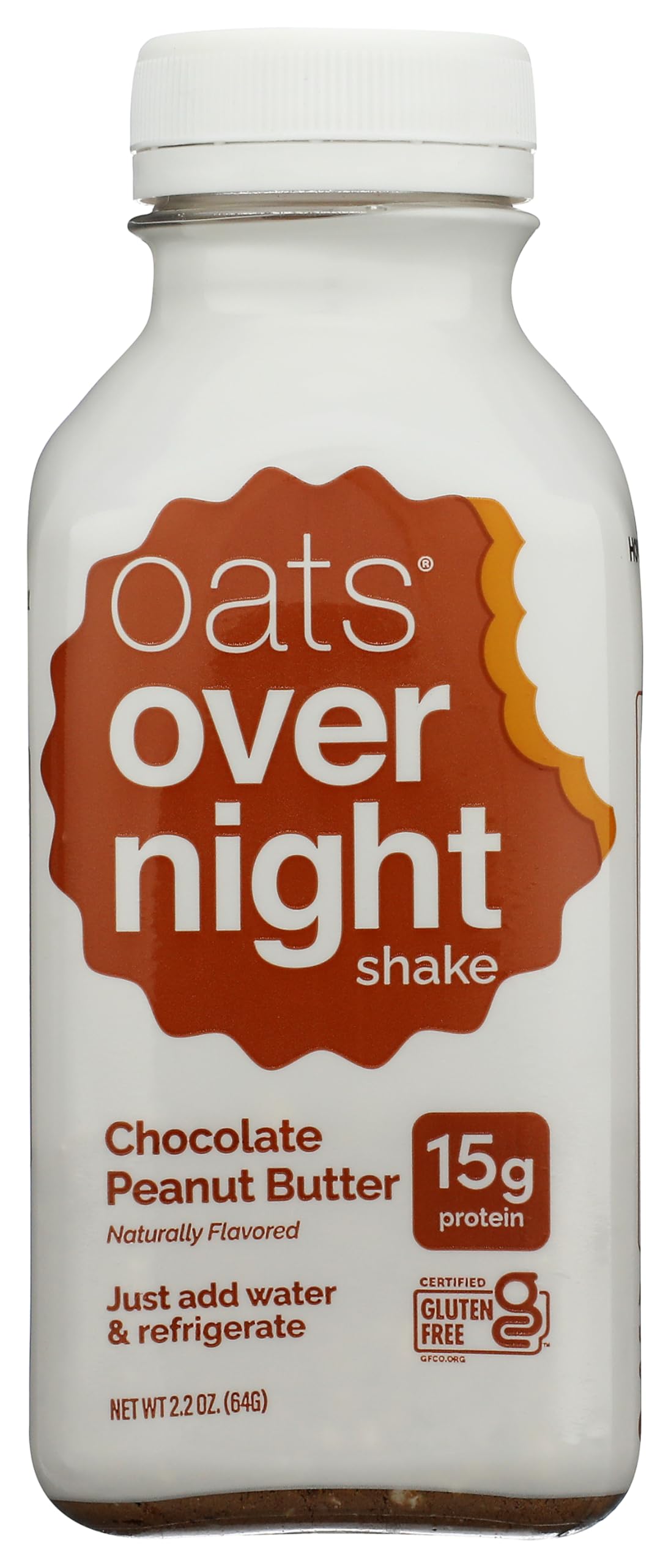 Oats Overnight Chocolate Peanut Butter Overnight Oats Shake, 2.2 OZ