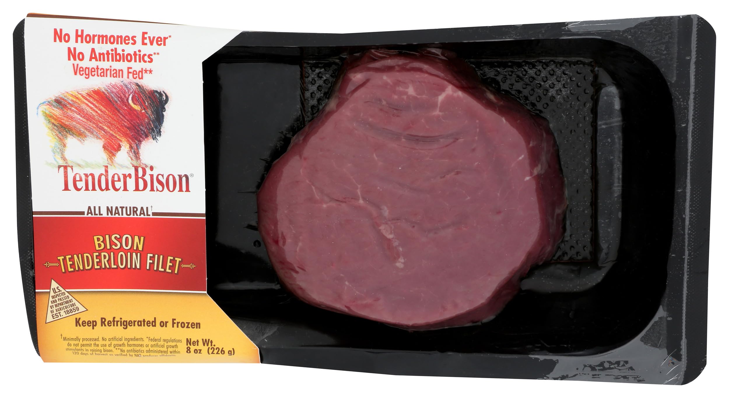 TENDER BISON Bison Tenderloin Filet, 8 OZ