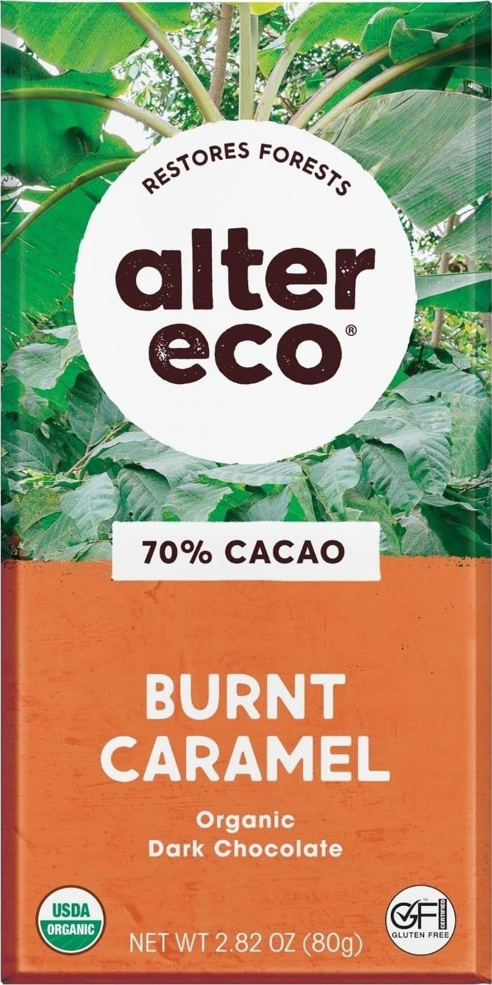 Alter Eco | Dark Chocolate Bars | Pure Dark Cocoa, Fair Trade, Organic, Non-GMO, Gluten Free (Burnt Caramel)