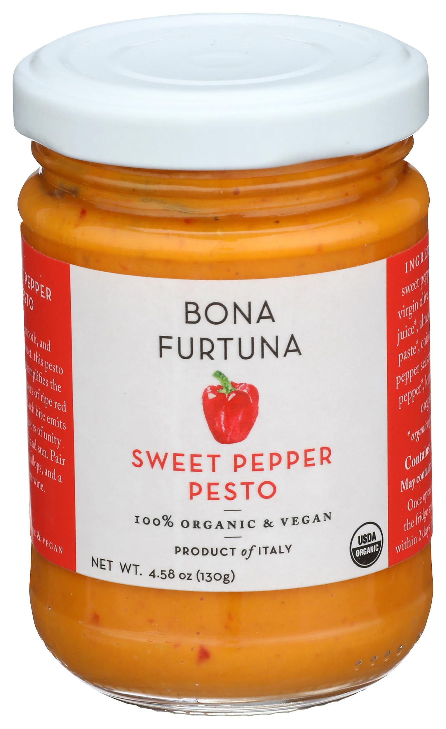 Sauce Pesto Sweet Pepper Organic, 4.58 Ounce