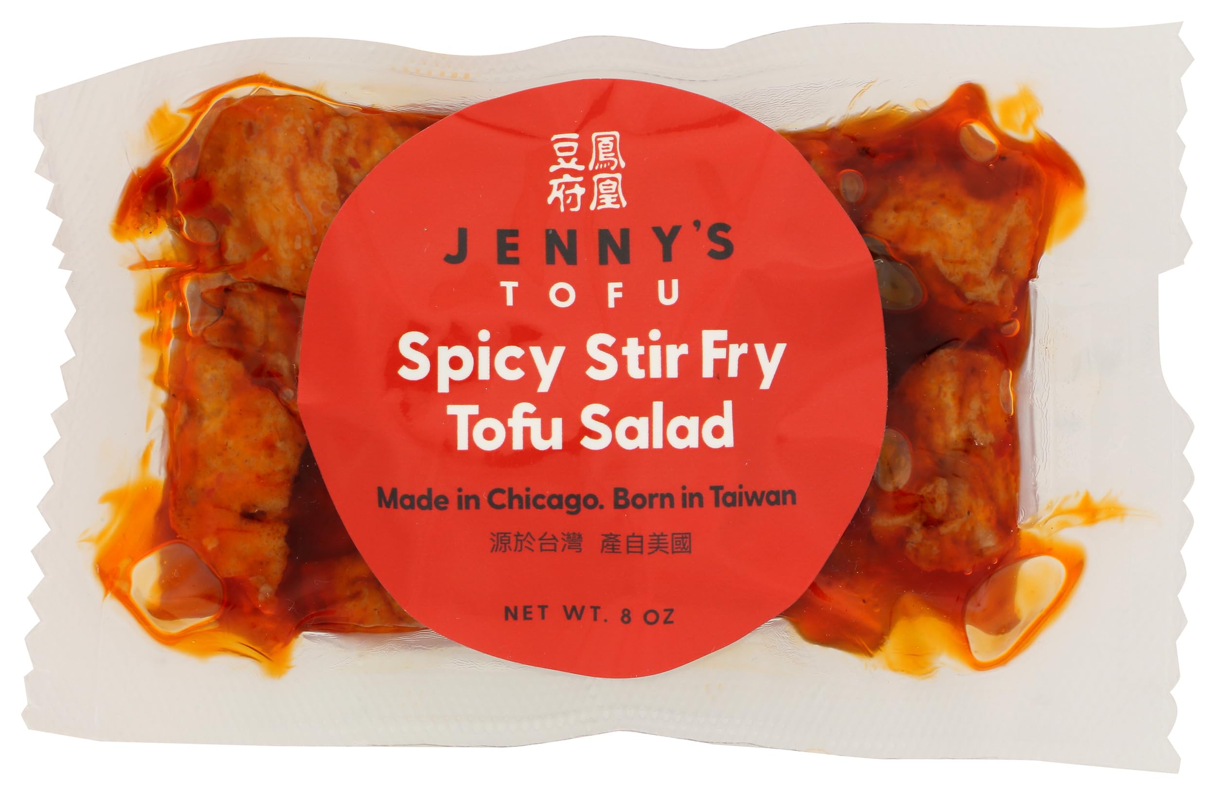 Jennys Tofu, Tofu Salad Spicy Stir Fry, 8 Ounce