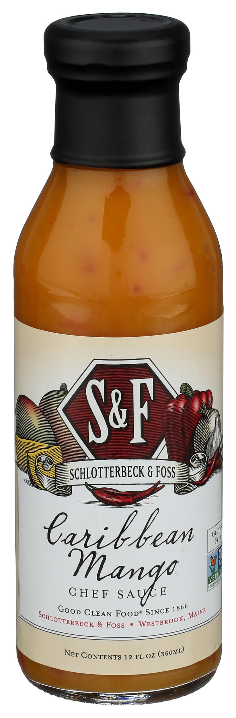 SCHLOTTERBECK & FOSS Caribbean Mango Sauce, 12 FZ