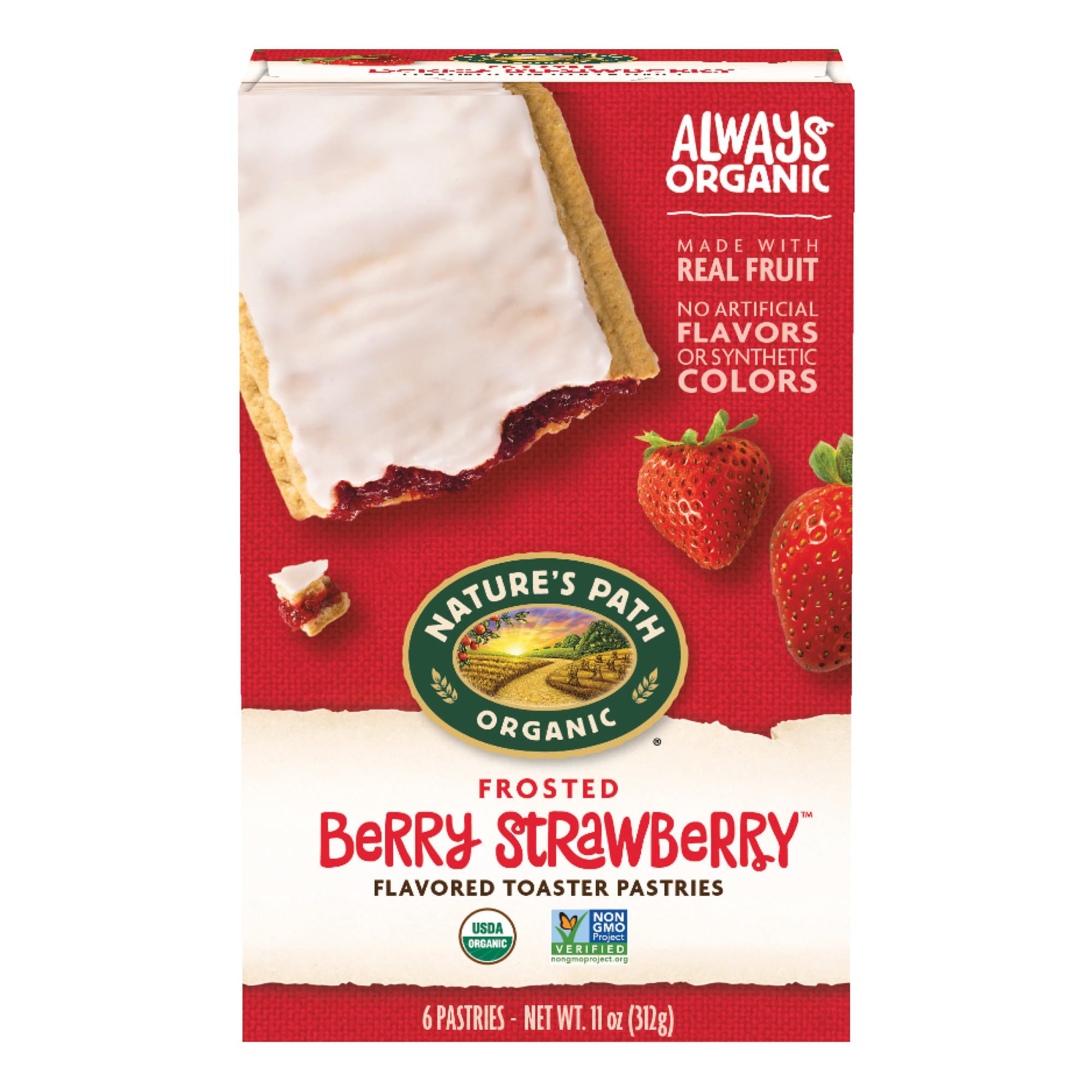 Nature's Path Organic Berry Strawberry Toaster Pastries, 11 oz (Pack of 1)