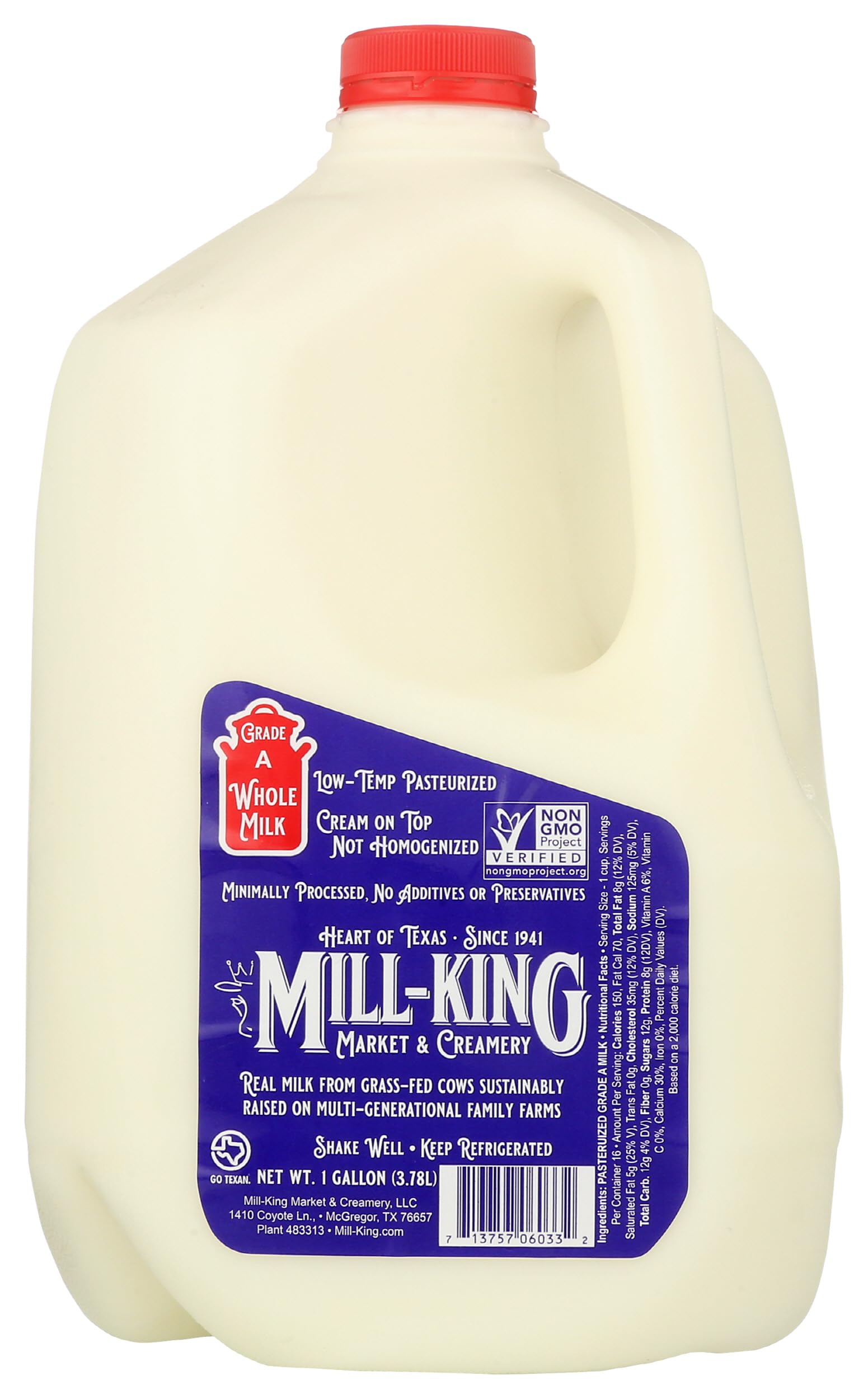 Mill King Whole Milk, 1 GL