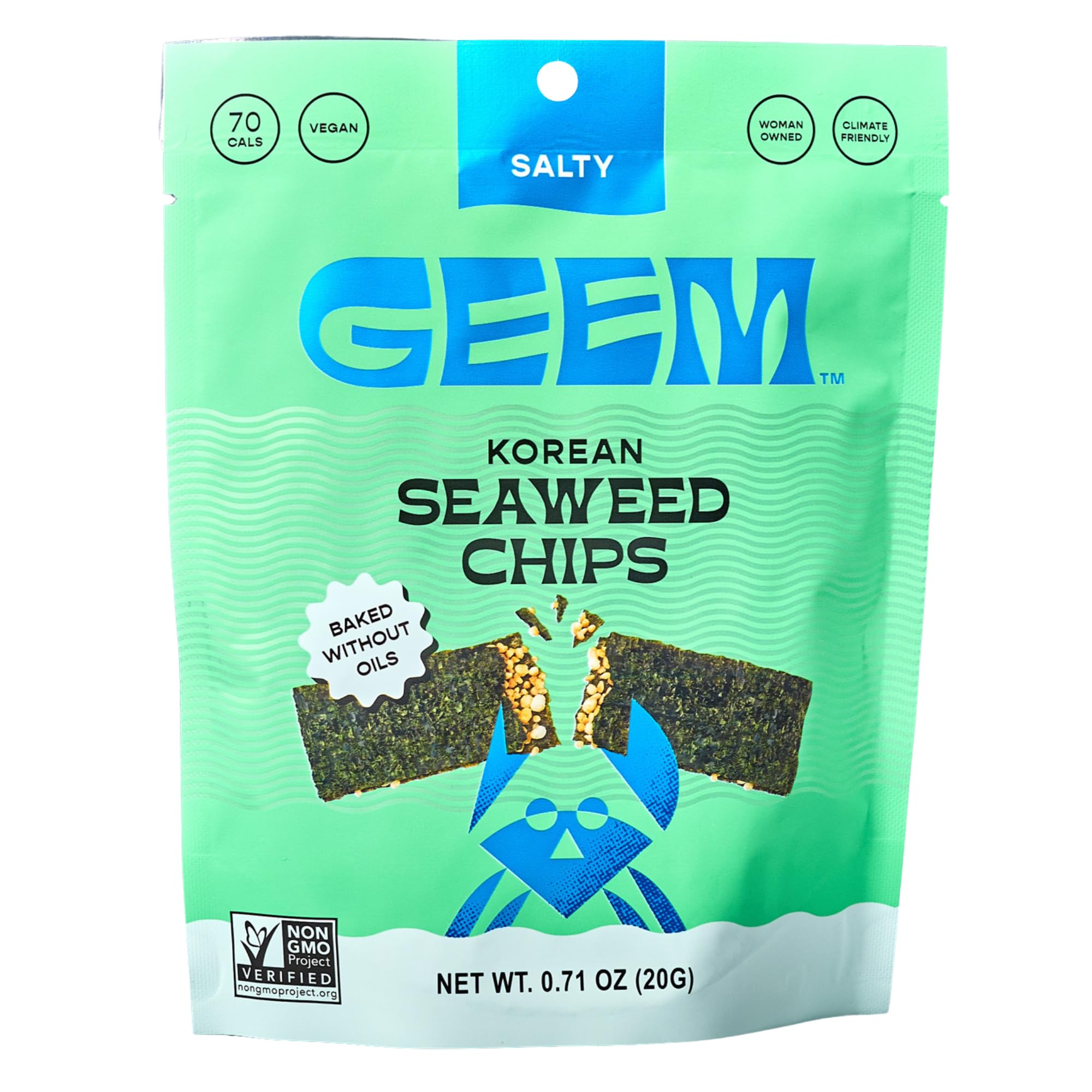 Chips Korean Seaweed Salty, 0.71 Ounce