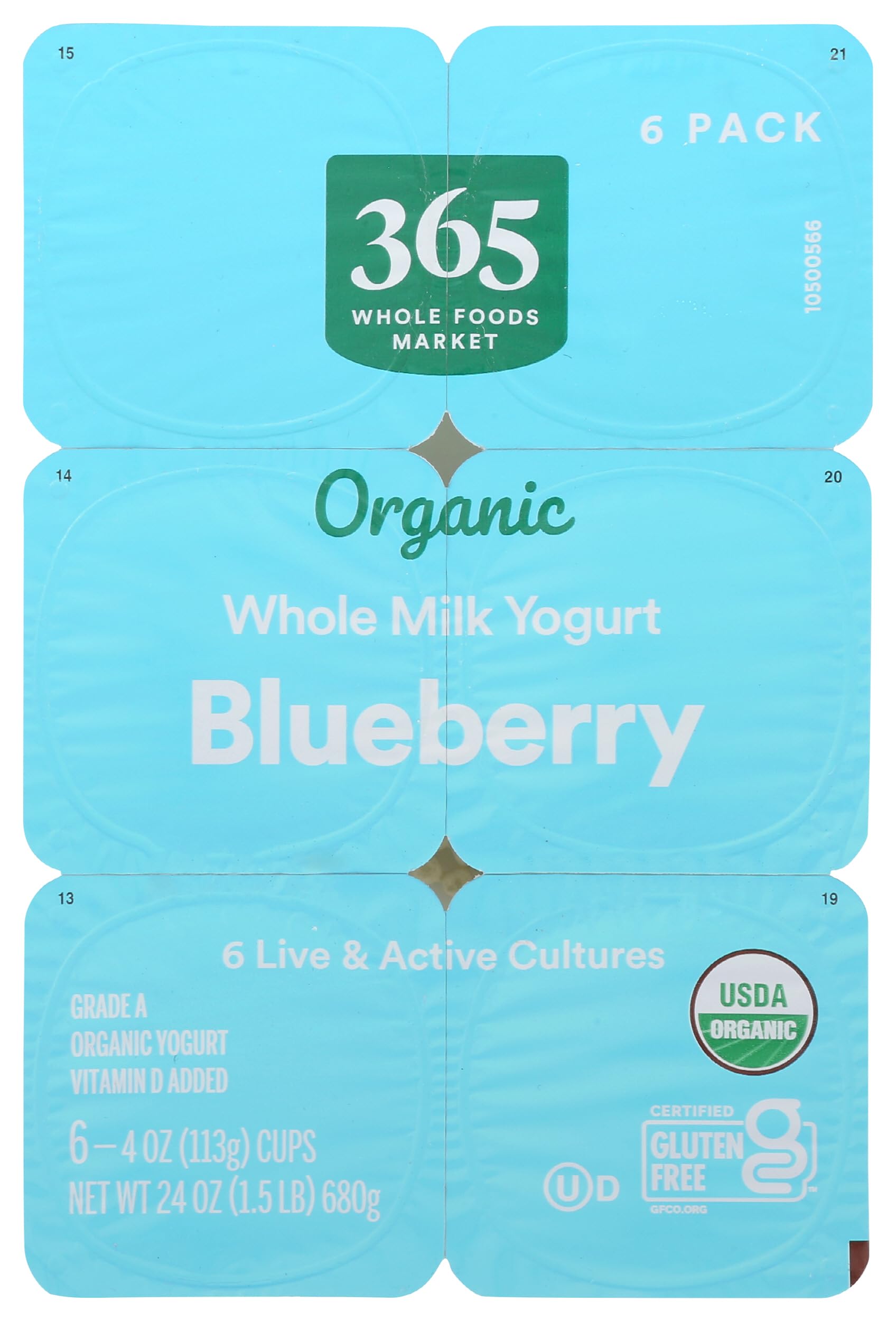 Organic Blueberry Whole Milk Yogurt, 24 oz