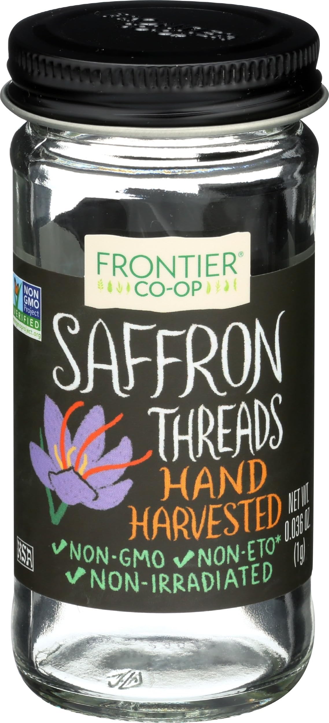 Frontier Culinary Spices Saffron, 0.036-Ounce Bottle