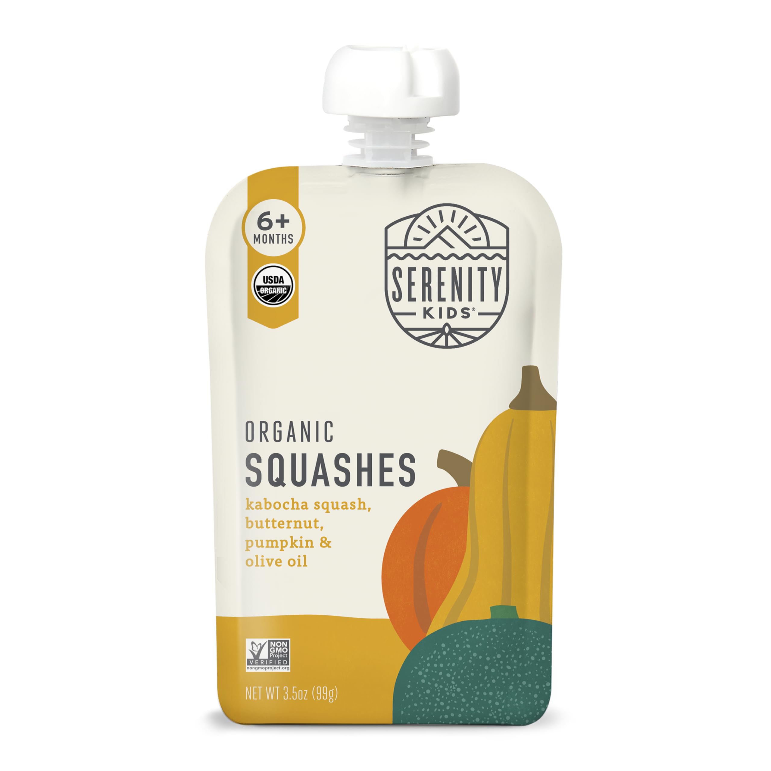 Serenity Kids Organic Baby Food Pouches, No Added Sugar, 6+ Months, 3.5 Oz | Savory No Added Sugar, Organic Squash Puree Pouches Toddler, Baby Pouches, Toddler Snacks, Veggie Puree, Baby Snacks