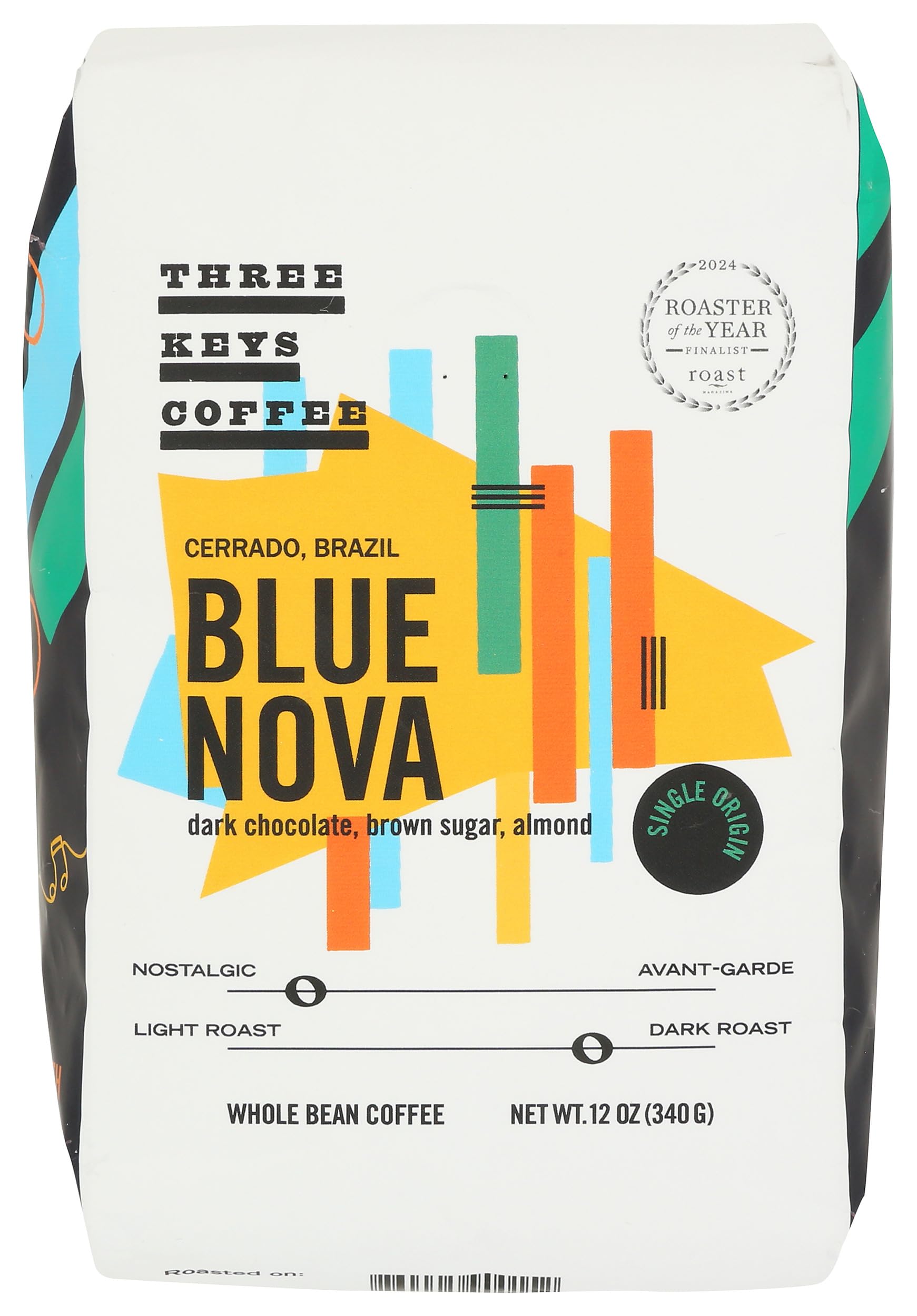 Coffee Whole Bean S American Single Origin Dark Roasted, 12 Ounce