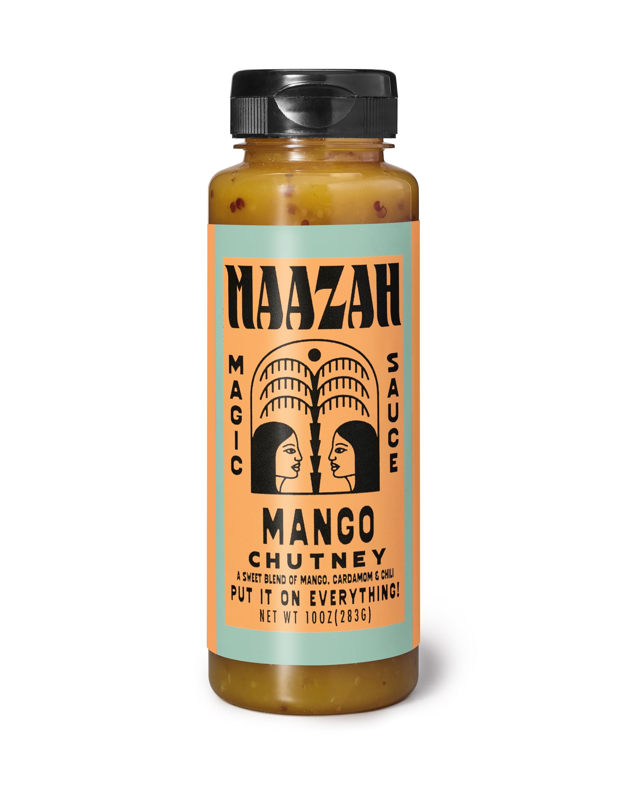 MAAZAH Mango Chutney - Premium Sauce/Condiment/Dressing/Marinade, Sweet & Spicy, Add Flavor in a Flash, Good on Everything, Gluten Free, Vegan, 8oz