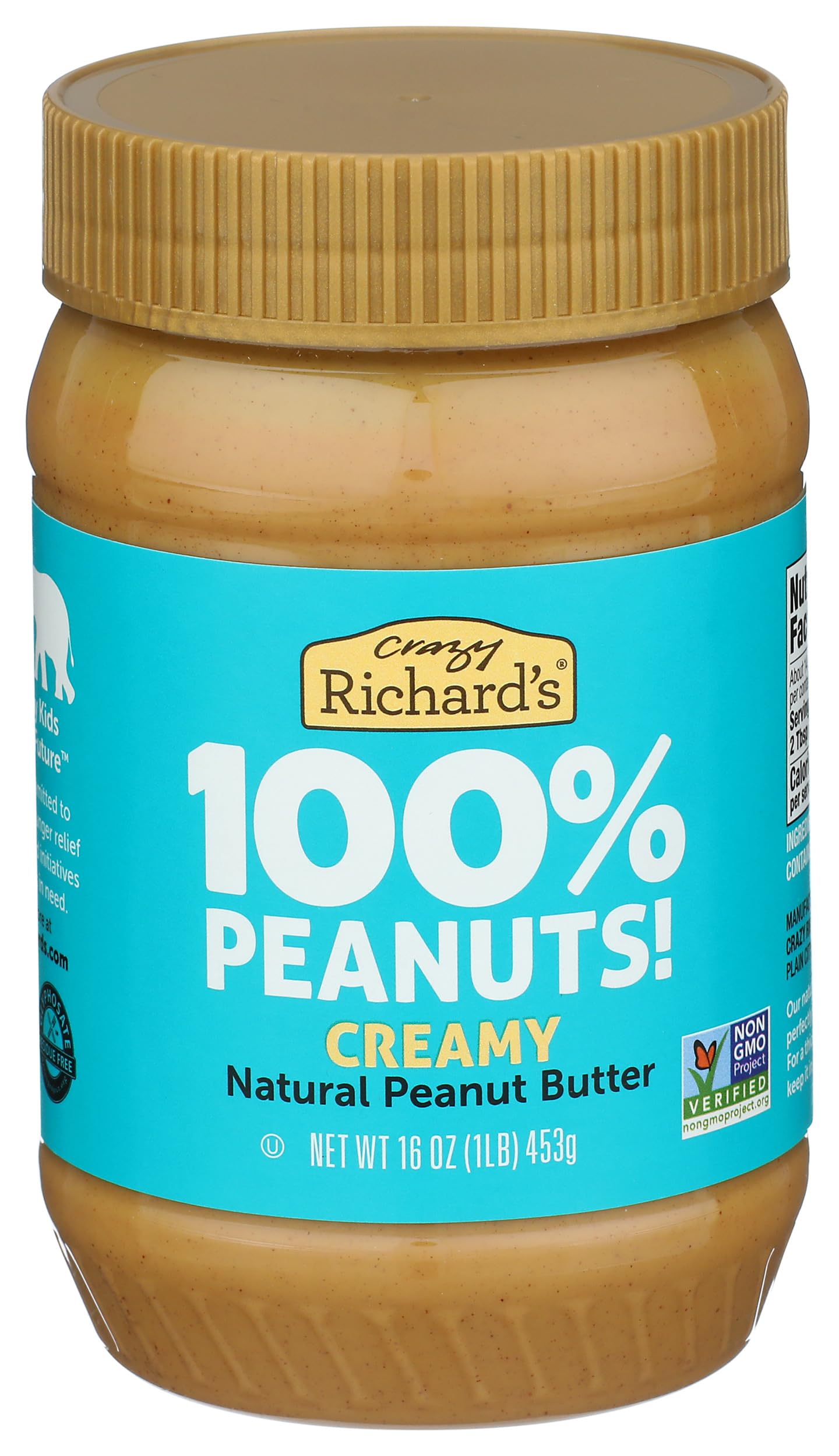 Crazy Richard's NUT_BUTTER (16 Ounce (Pack of 1), Creamy)