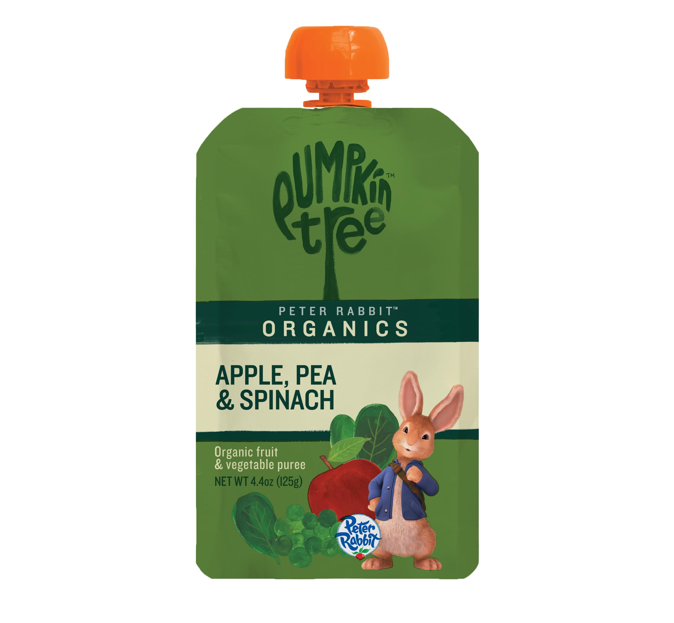 Peter Rabbit Organics Baby Pea Spinach Apple, 4.40 oz - Packaging may vary
