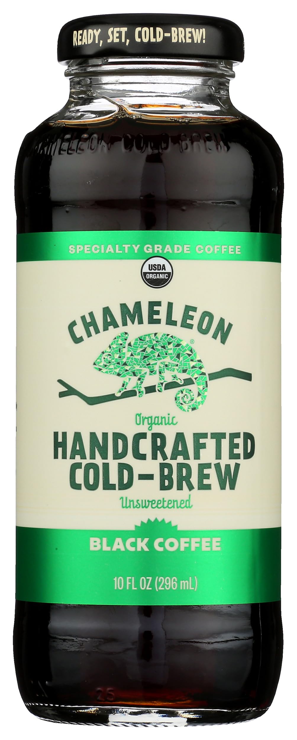 Chameleon Cold Brew Organic Ready-To-Drink Coffee, Black, 10 oz