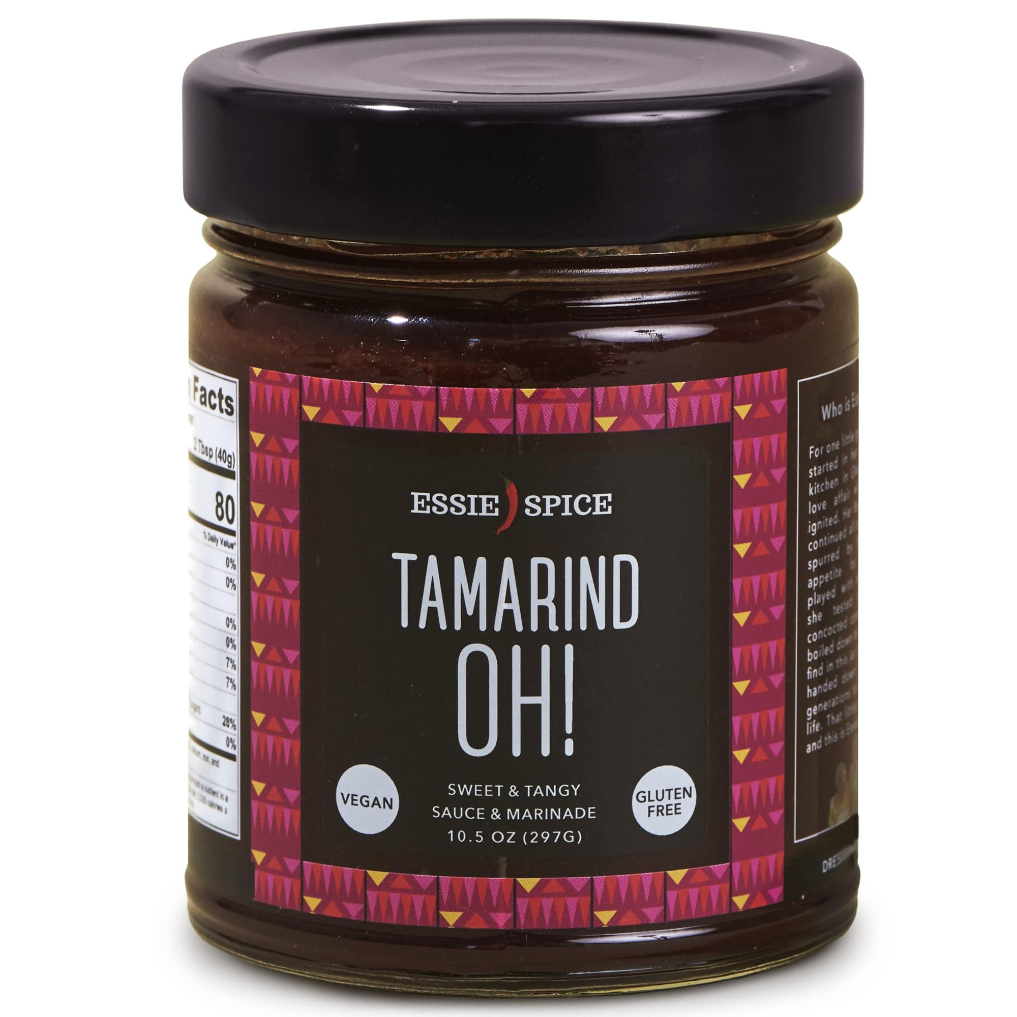 Essie Spice TamarindOH Tamarind and Guava Cooking Sauce and Marinade 10 Ounces Small Batch Non GMO Gluten Free Gourmet Tamarind Paste and Sauce