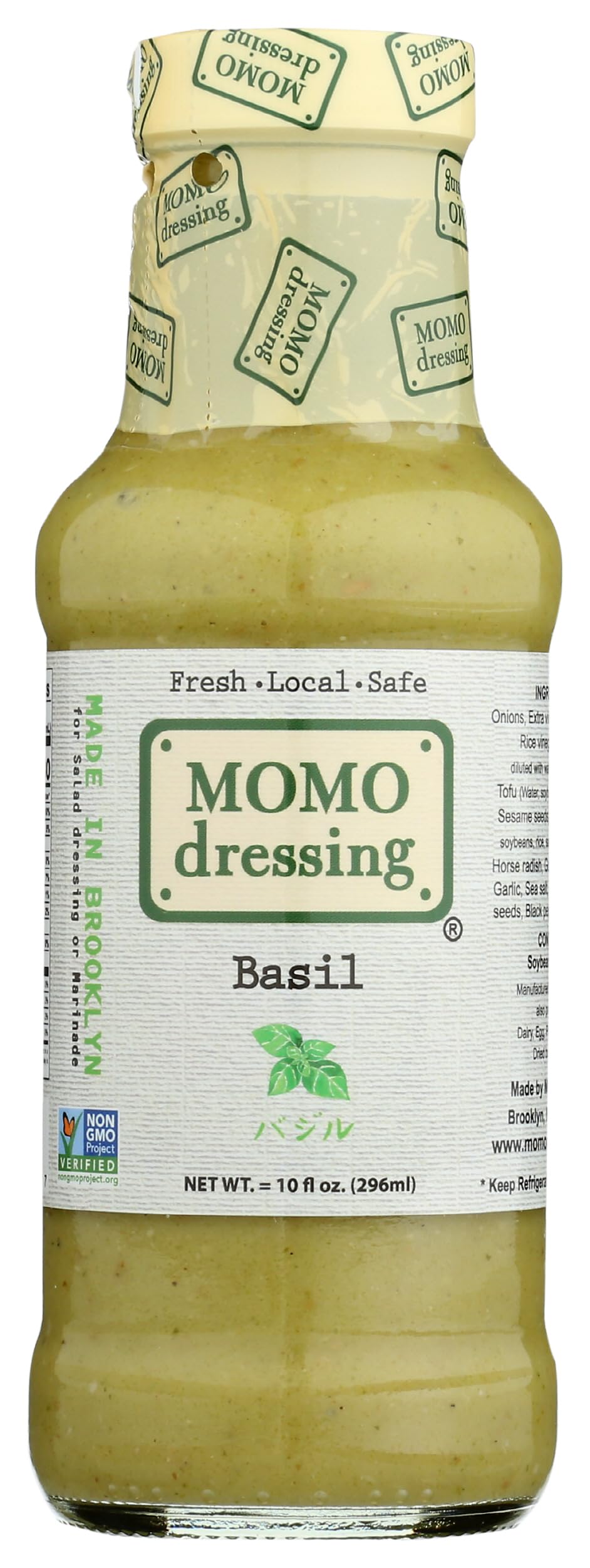 Momo Dressing Salad Dressing Basil, 10 Fl Oz