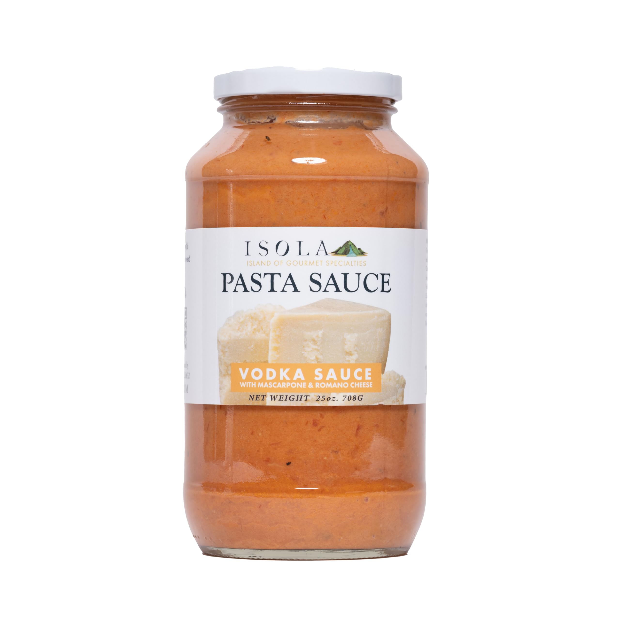 Isola Italian Vodka Sauce – Gourmet Tomato Sauce with Cream & Mascarpone, No Sugar Added, Authentic Italian Pasta Sauce for Chefs & Culinary Lovers – 25 oz Jar