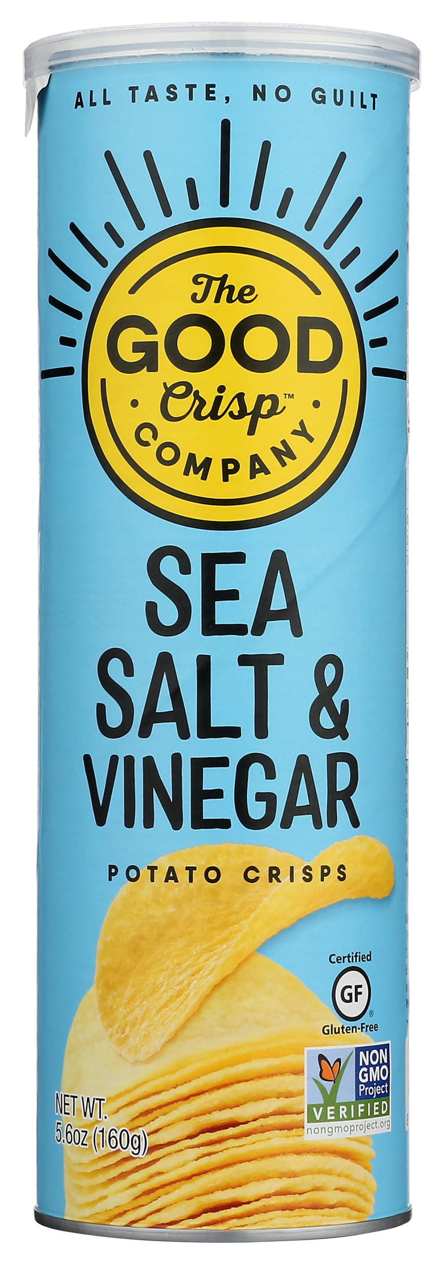 Potato Crisps Sea Salt Vinegar, 5.6 Ounce