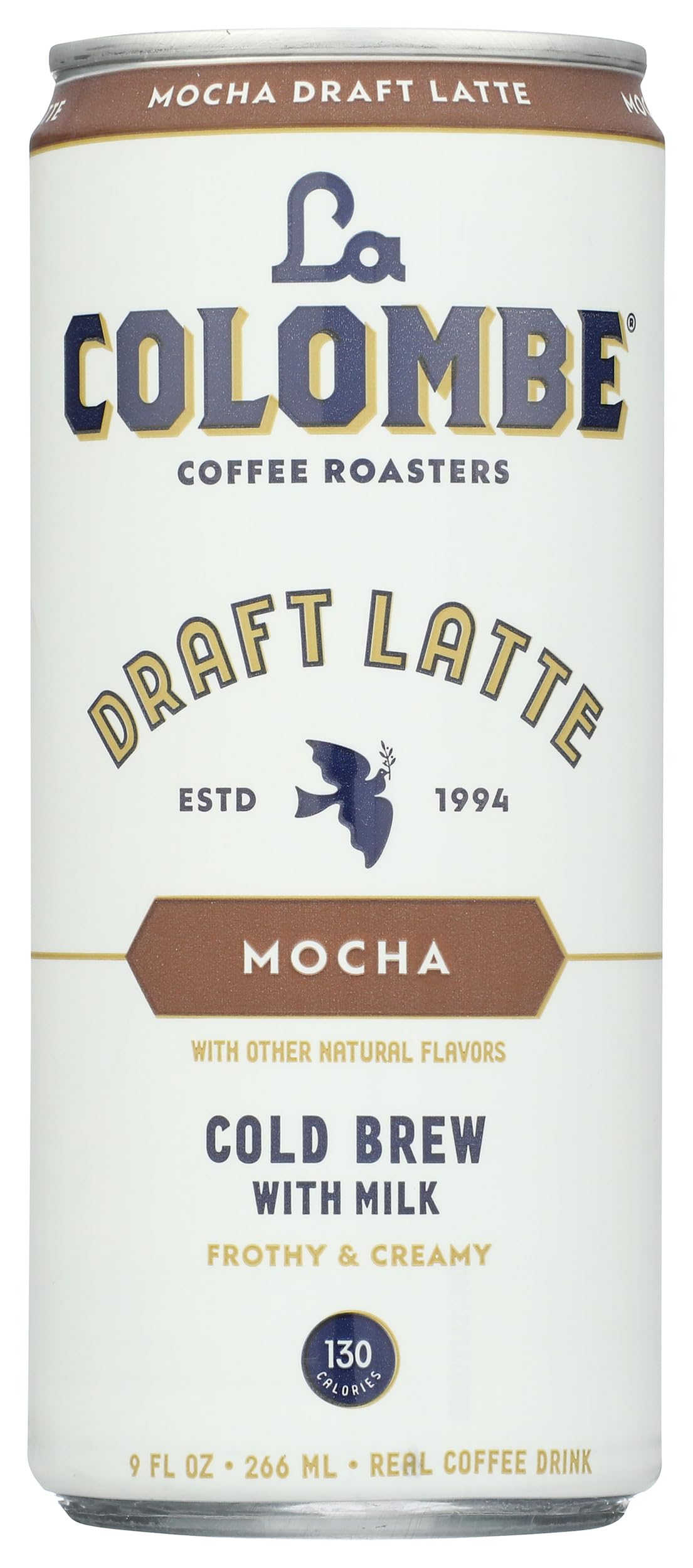 La Colombe Mocha Draft Latte - 9 Fl Oz - Cold-Pressed Espresso and Frothed Milk + Dark Chocolate - Made With Real Ingredients - Grab And Go Coffee