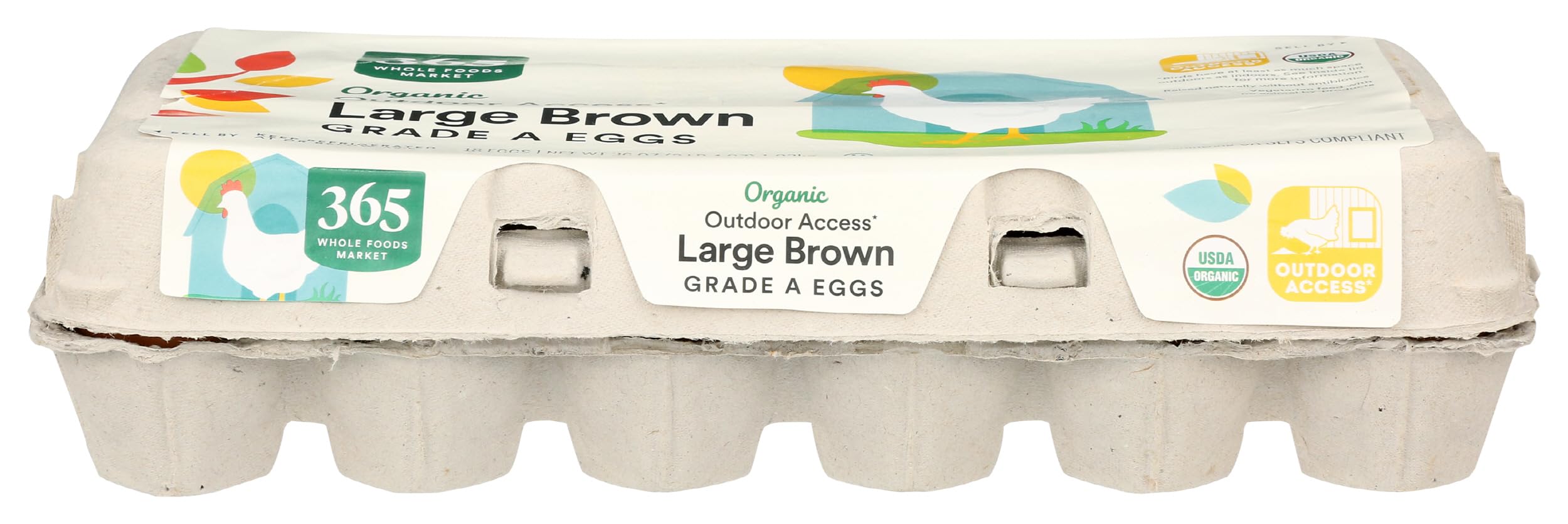 365 by Whole Foods Market Organic Large Brown Grade A Eggs 18 Count, 18 CT