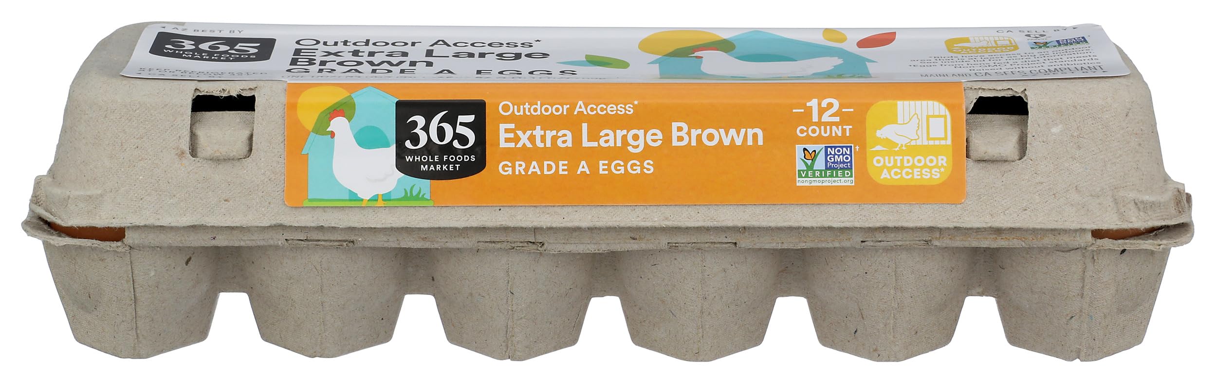 365 by Whole Foods Market Extra Large Brown Grade A Eggs 12 Count, 12 CT