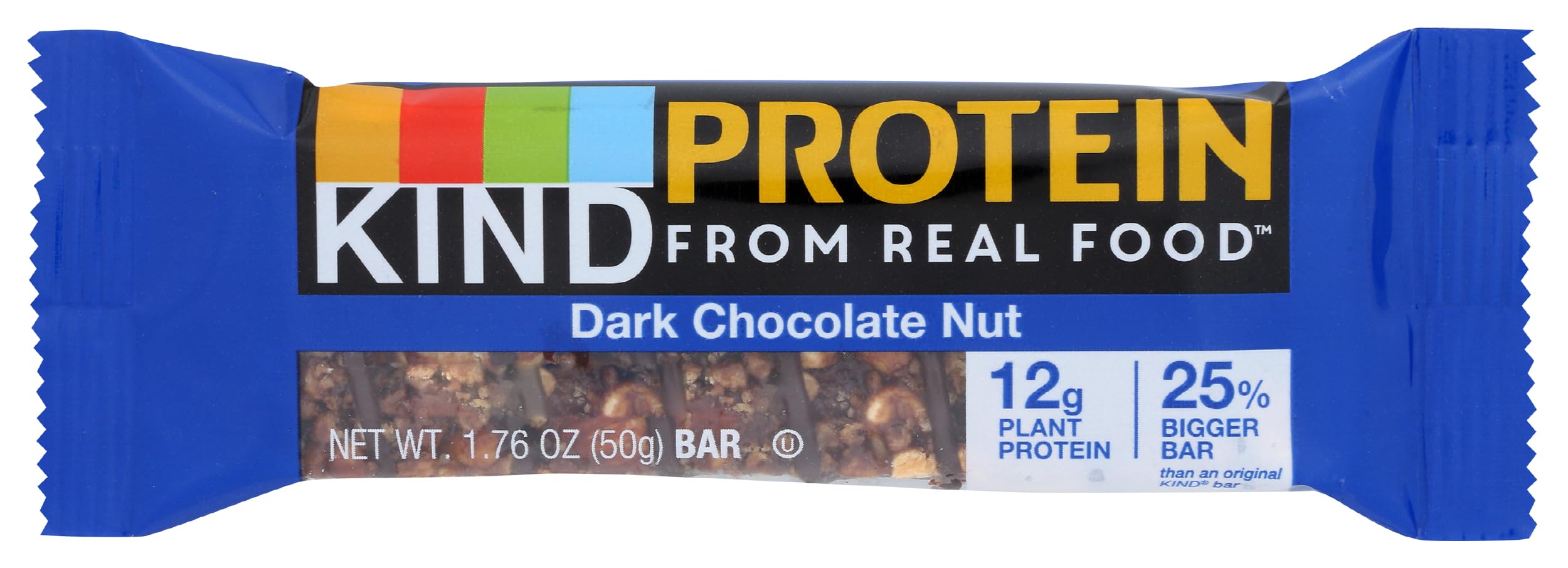 KIND Protein Bar, Double Dark Chocolate Nut, Gluten Free, 1.76 Oz | Snack Pack of 12