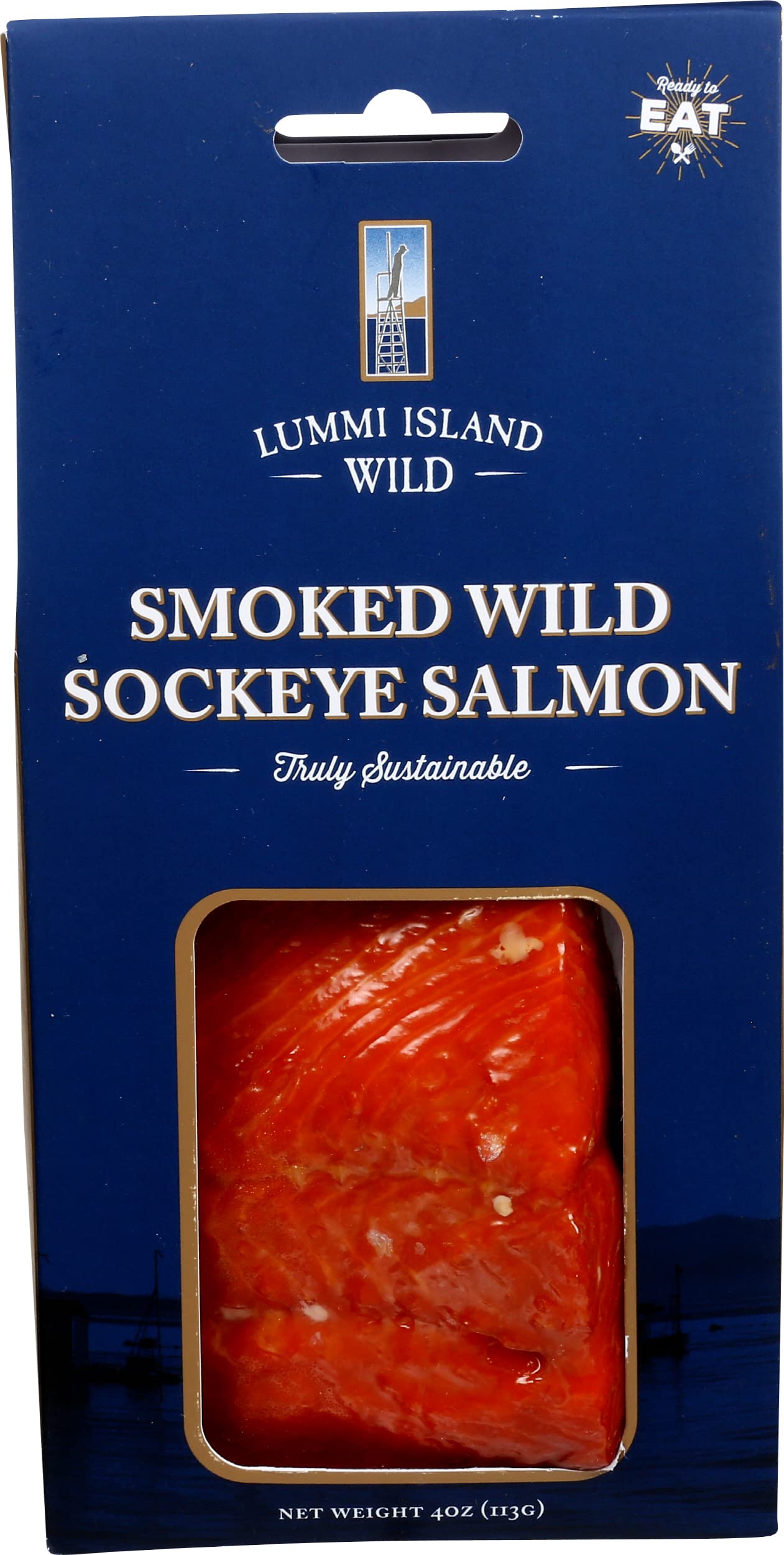 Lummi Island Wild Smoked Wild Sockeye Salmon Portions, 4 OZ