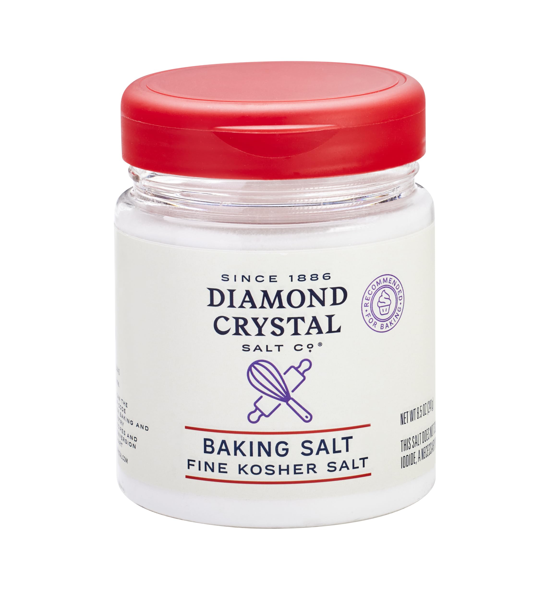Diamond Crystal Baking Salt, Fine Kosher Salt 8.5oz