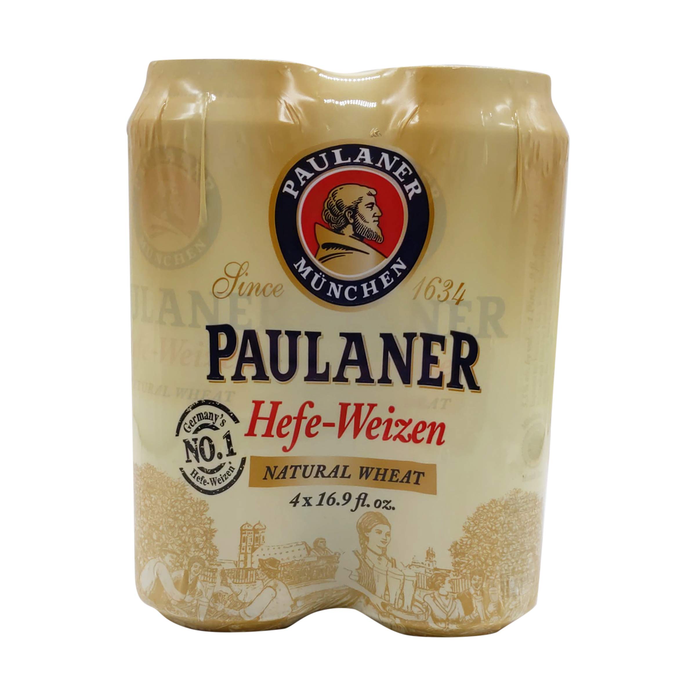 Paulaner, Wheat German, 4pk, 16.9 Fl Oz Cans