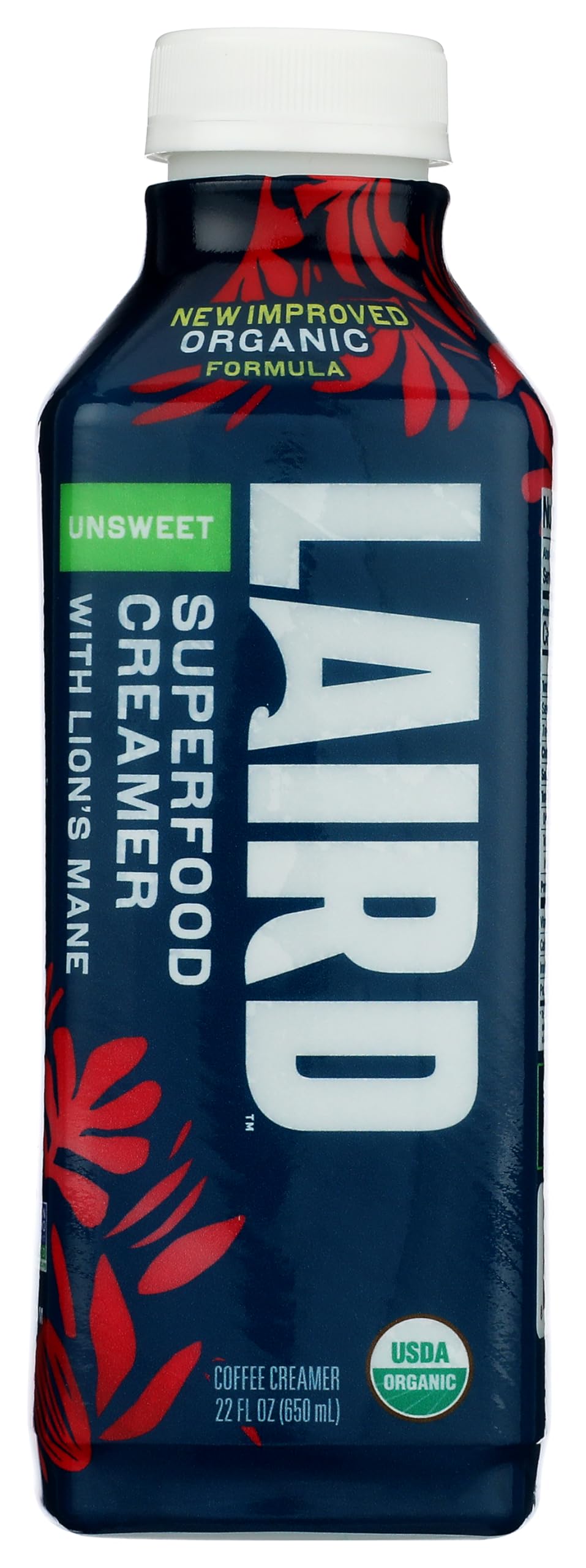 Laird Superfood Organic Unsweetened Plant Based Creamer, 22 FZ