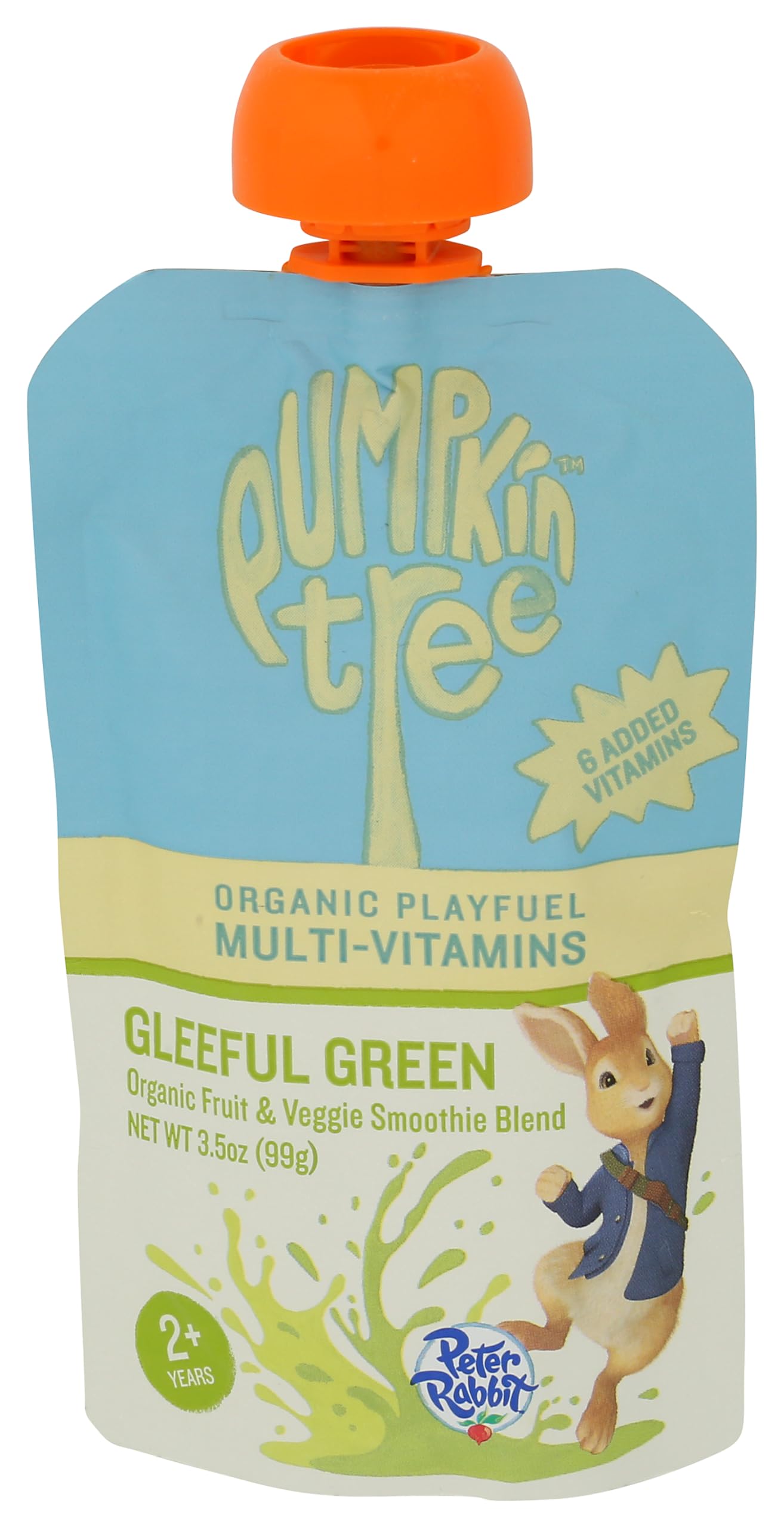 Peter Rabbit Organics Organic Gleeful Green Multi-Vitamin Pouch, 3.5 OZ