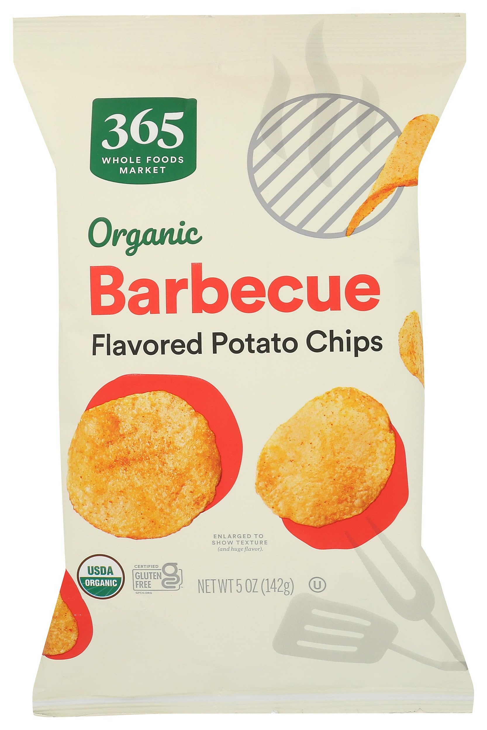 Chip Potato Classic Barbeque Organic, 5 Ounce