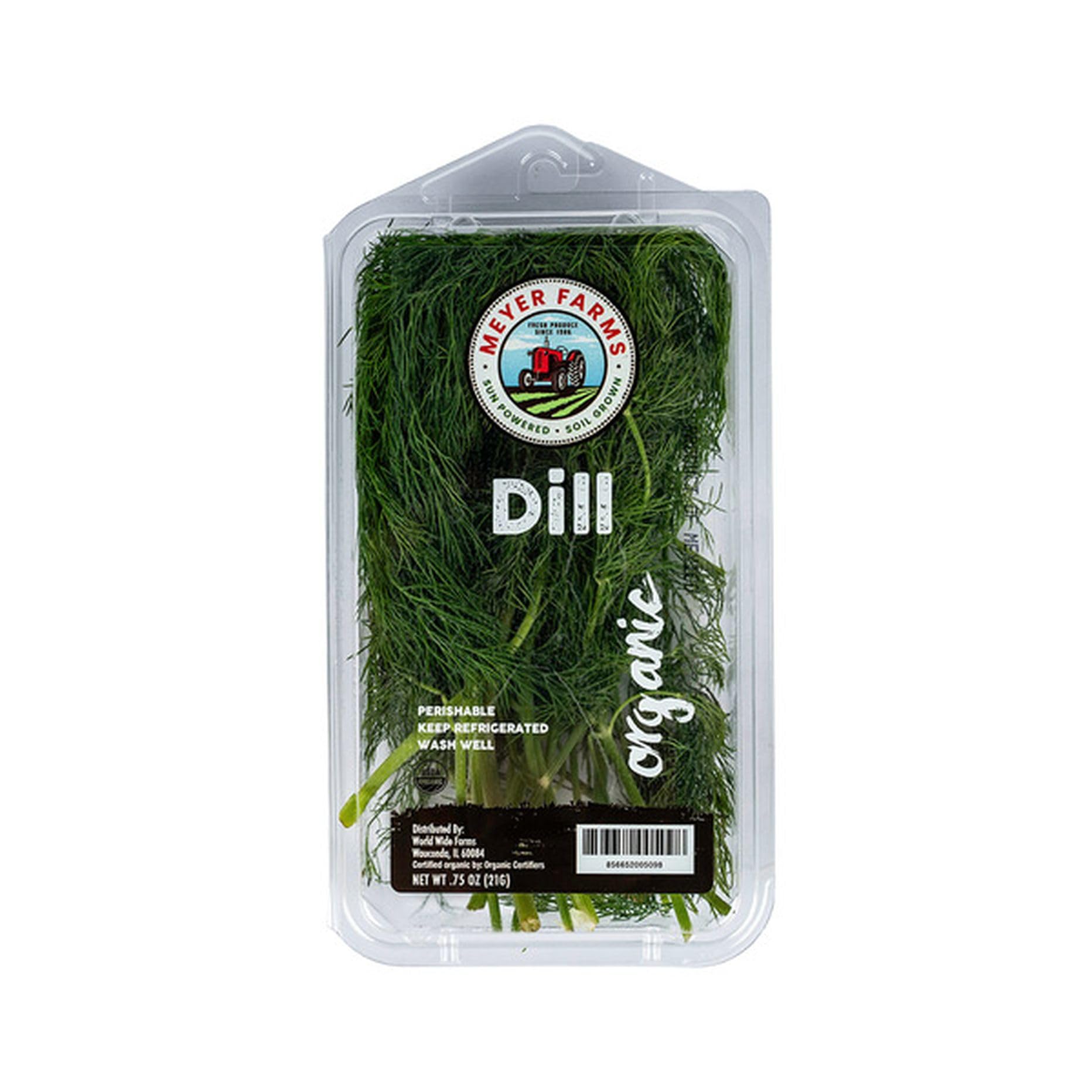 Organic Dill, 0.75 oz Clamshell