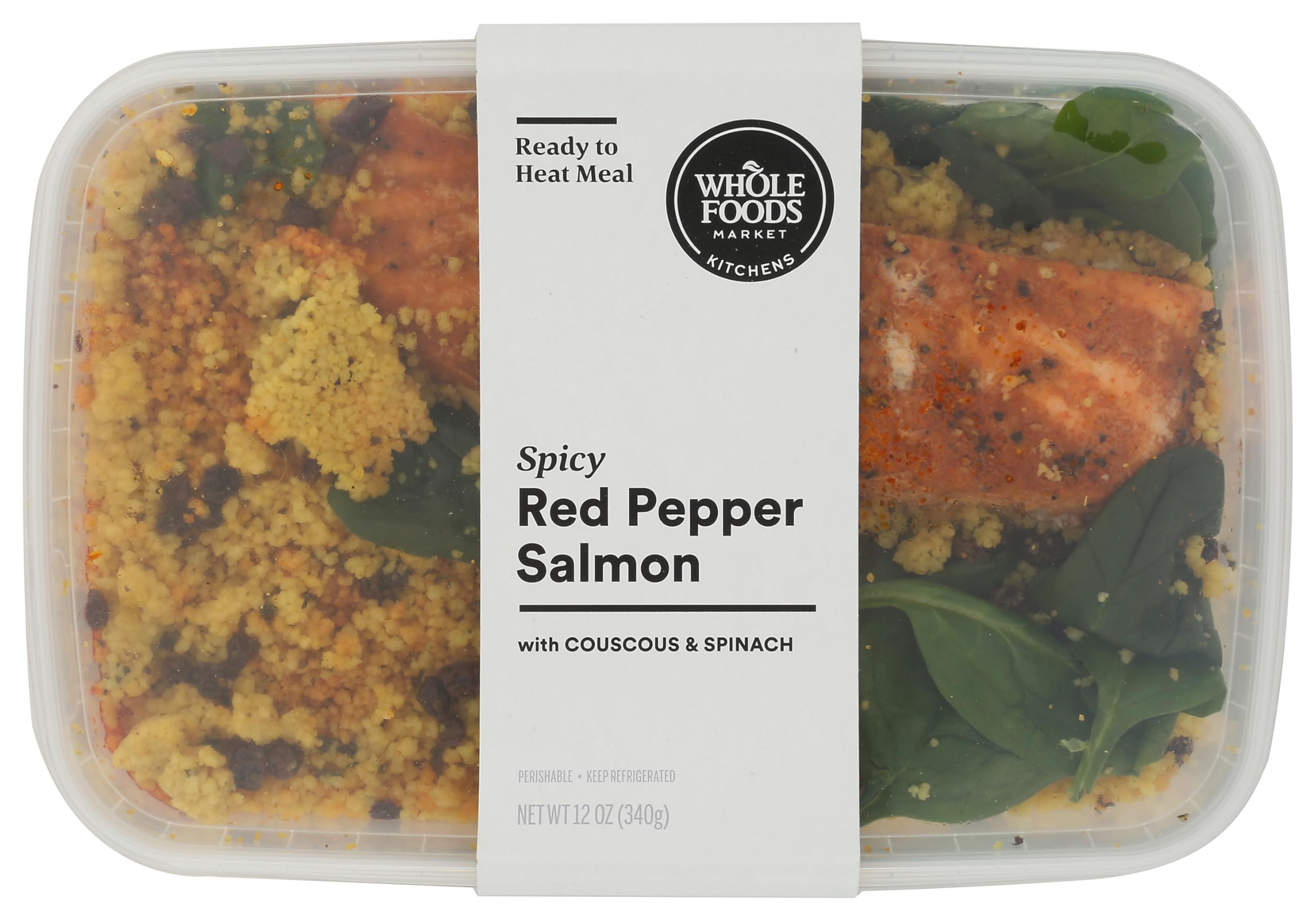 Whole Foods Market Kitchens, Spicy Red Pepper Salmon meal, 12 oz