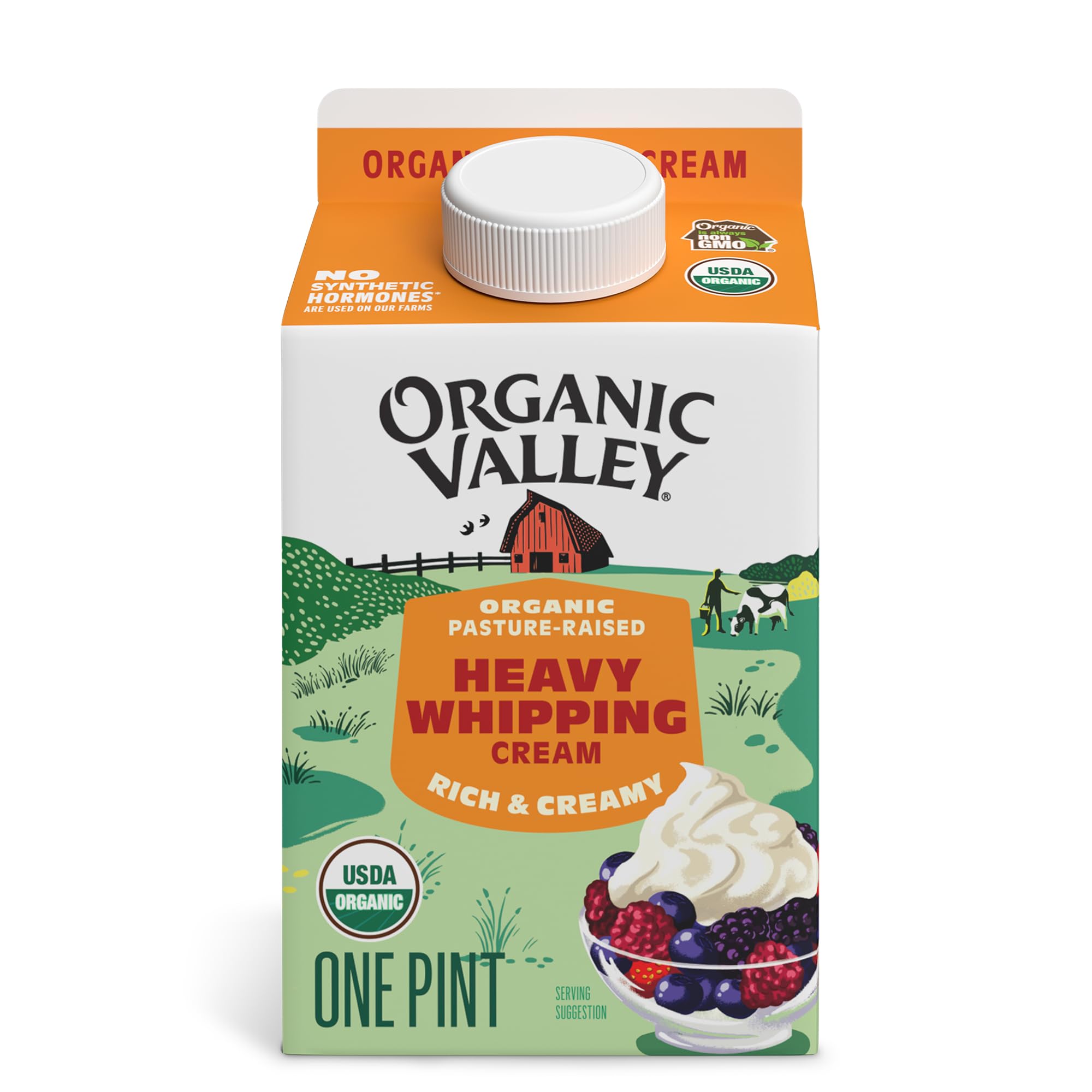 Cream Heavy Whipping Ultra-Pasturized Organic, 16 Fl Oz