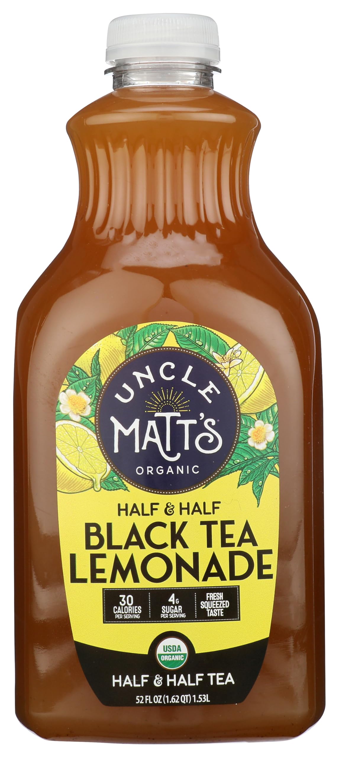 Uncle Matts Organic Half & Half Black Tea Lemonade, 52 FZ