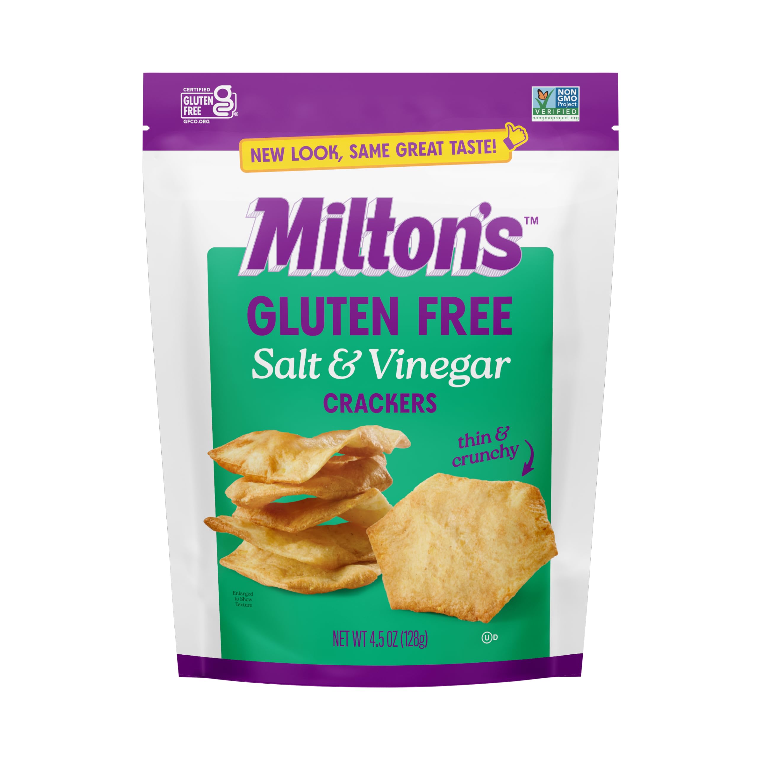 Miltons Craft Bakers Salt & Vinegar Baked Crackers, 4.5 OZ