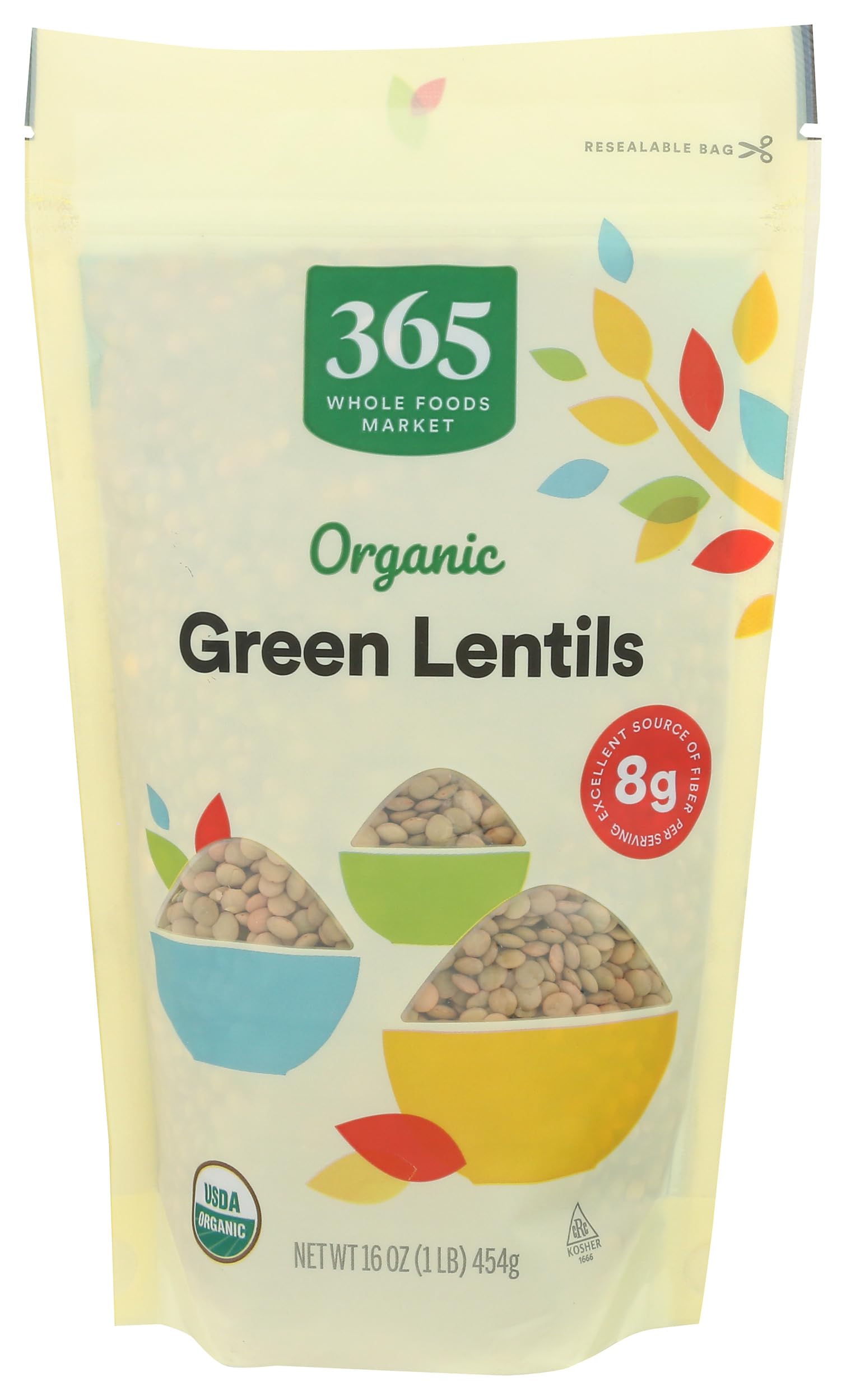 365 by Whole Foods Market Organic Green Lentils, 16 Ounce