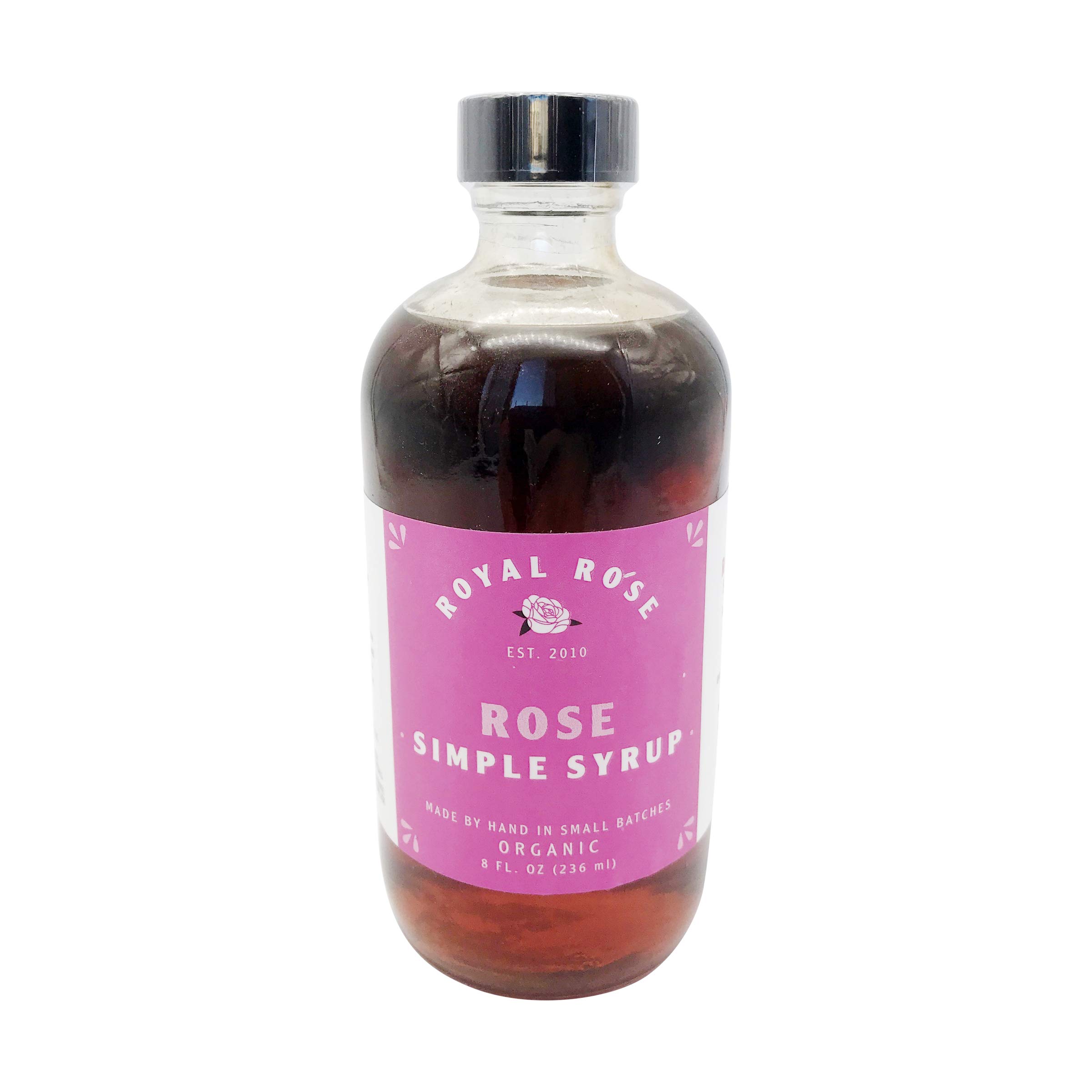 Royal Rose Organic Rose Simple Syrup, 8 FZ