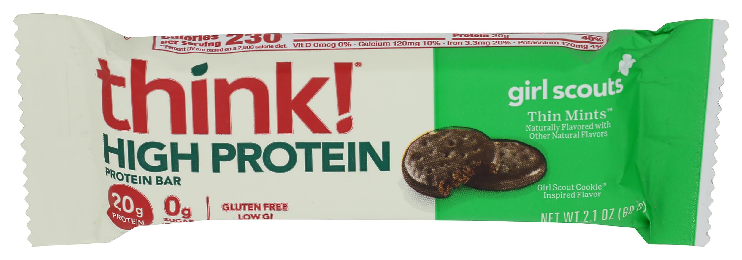 Think!, Bar Protein Chocolate Mint Sgl, 2.1 Ounce