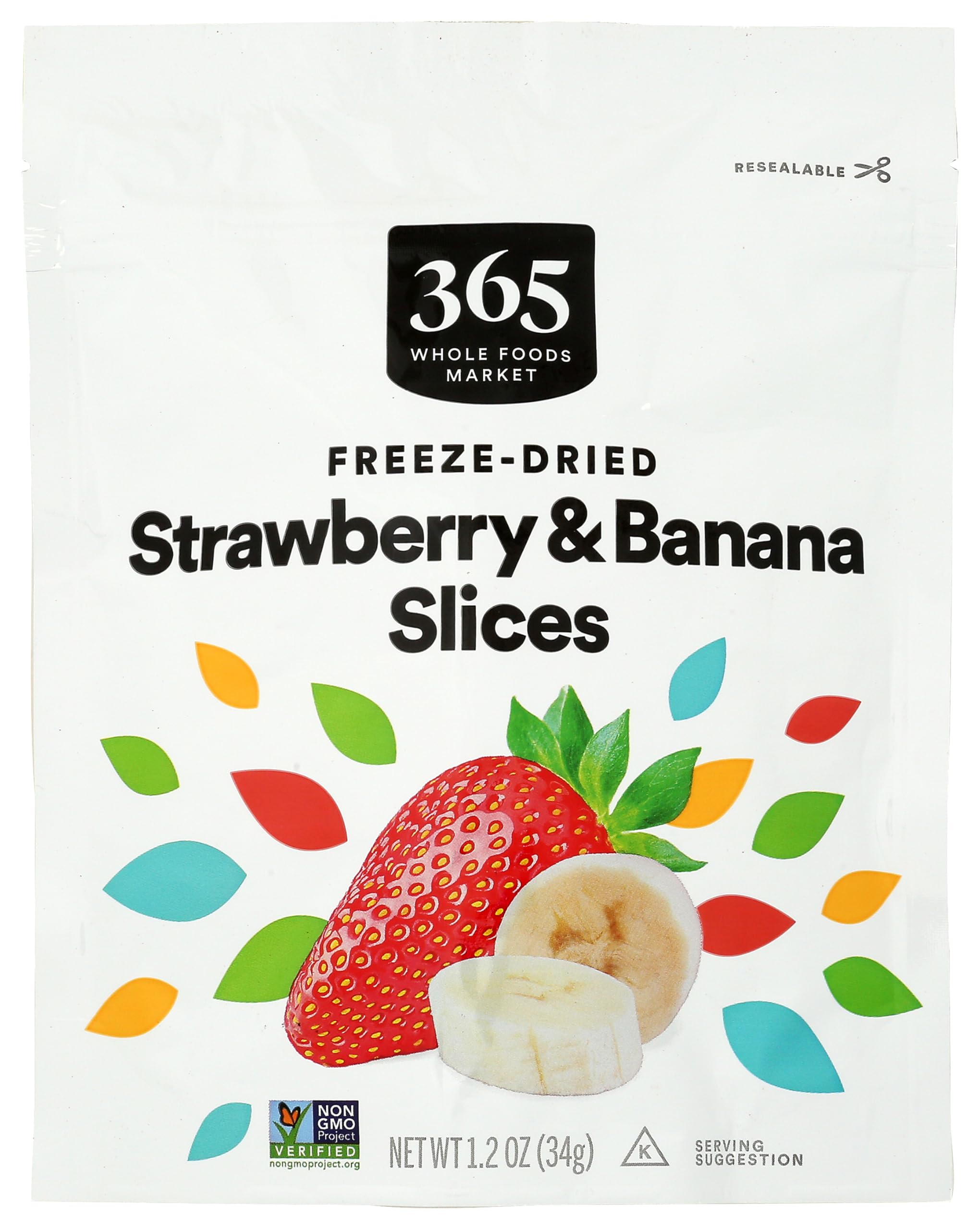 365 by Whole Foods Market Freeze Dried Strawberry & Banana Blend, 1.2 OZ