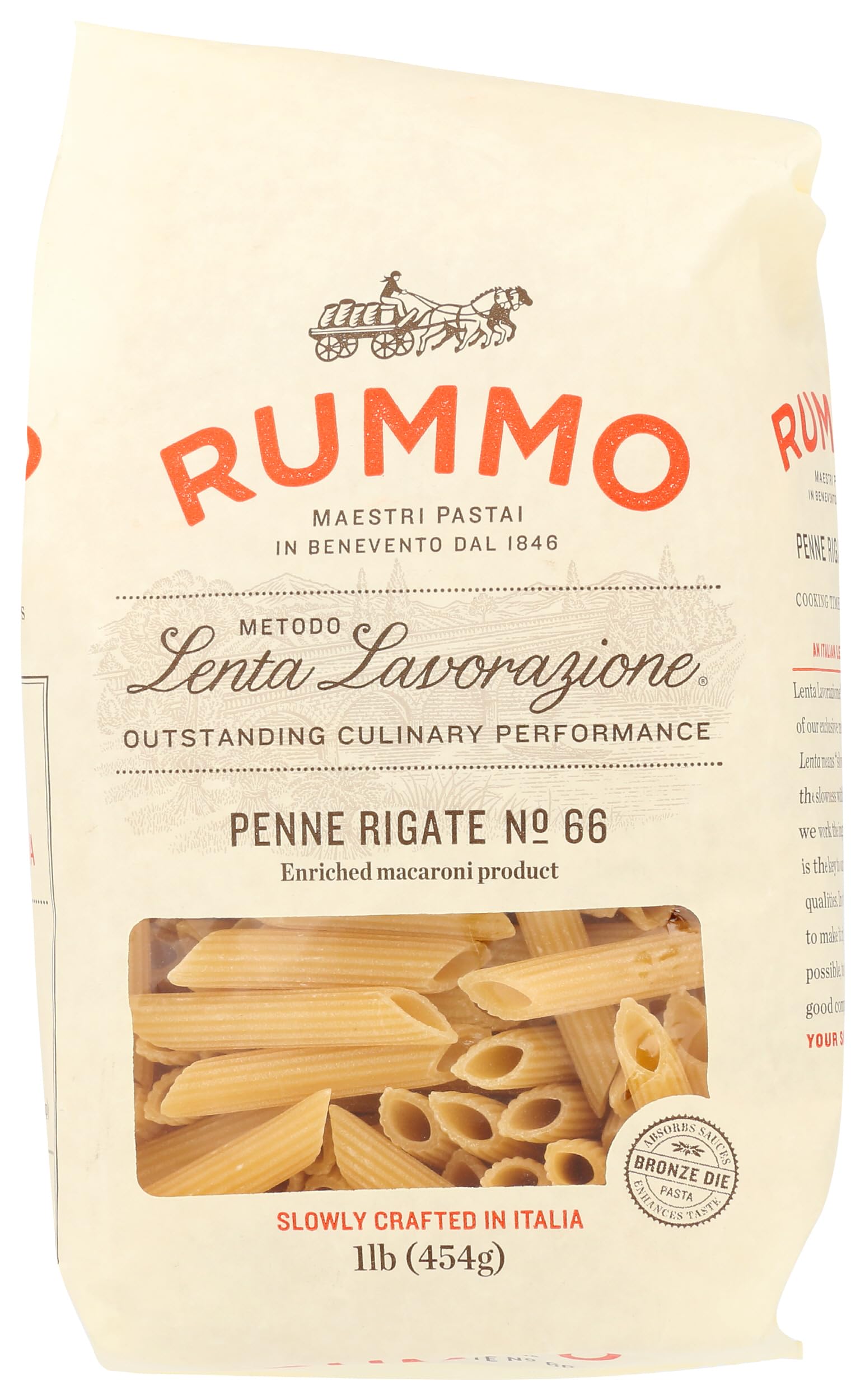 Rummo Pasta Penne Rigate, 16 Ounce