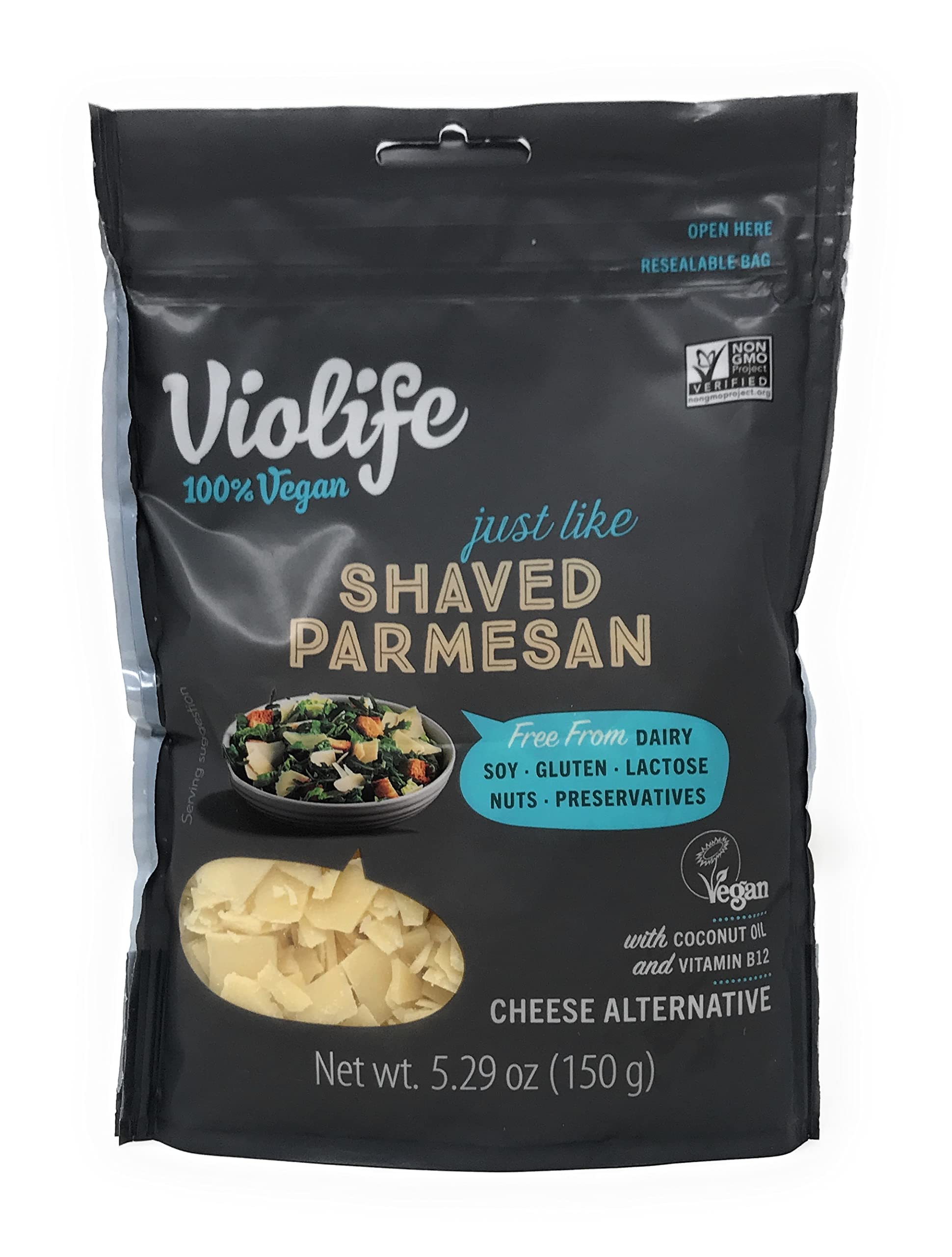 Cheese Plant Based Paremesan Shaved, 5.29 Ounce