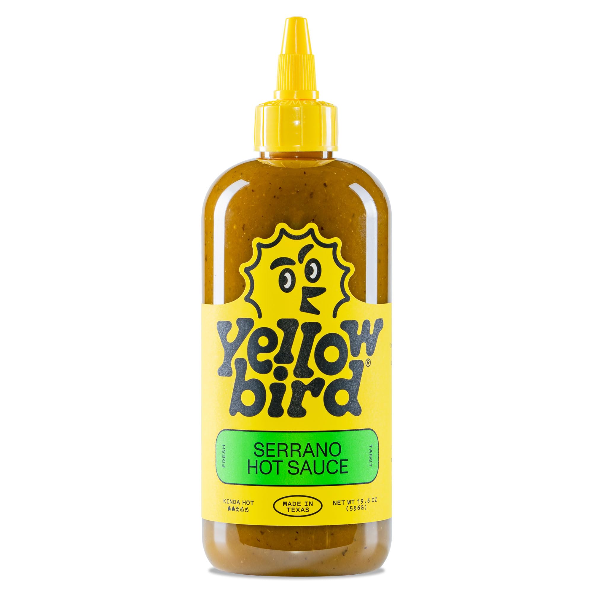 Serrano Hot Sauce by All Natural, Non-GMO, 19.6 oz bottle