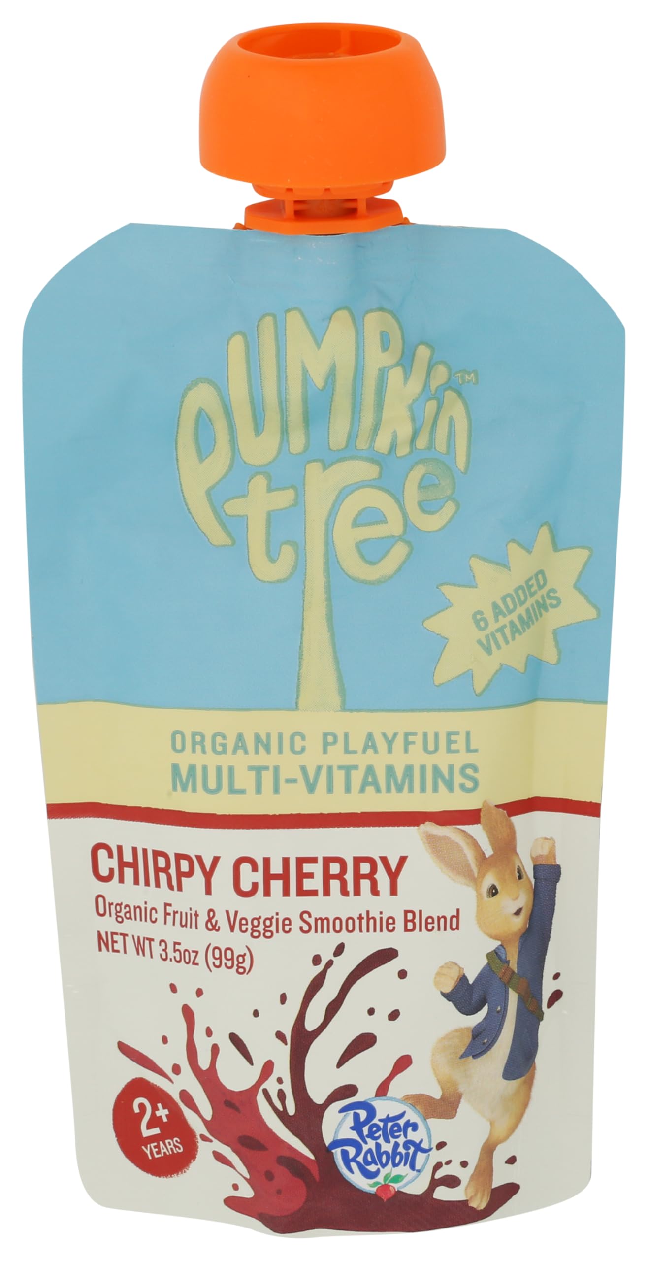 Peter Rabbit Organics Organic Chirpy Cherry Multi-Vitamin Pouch, 3.5 OZ