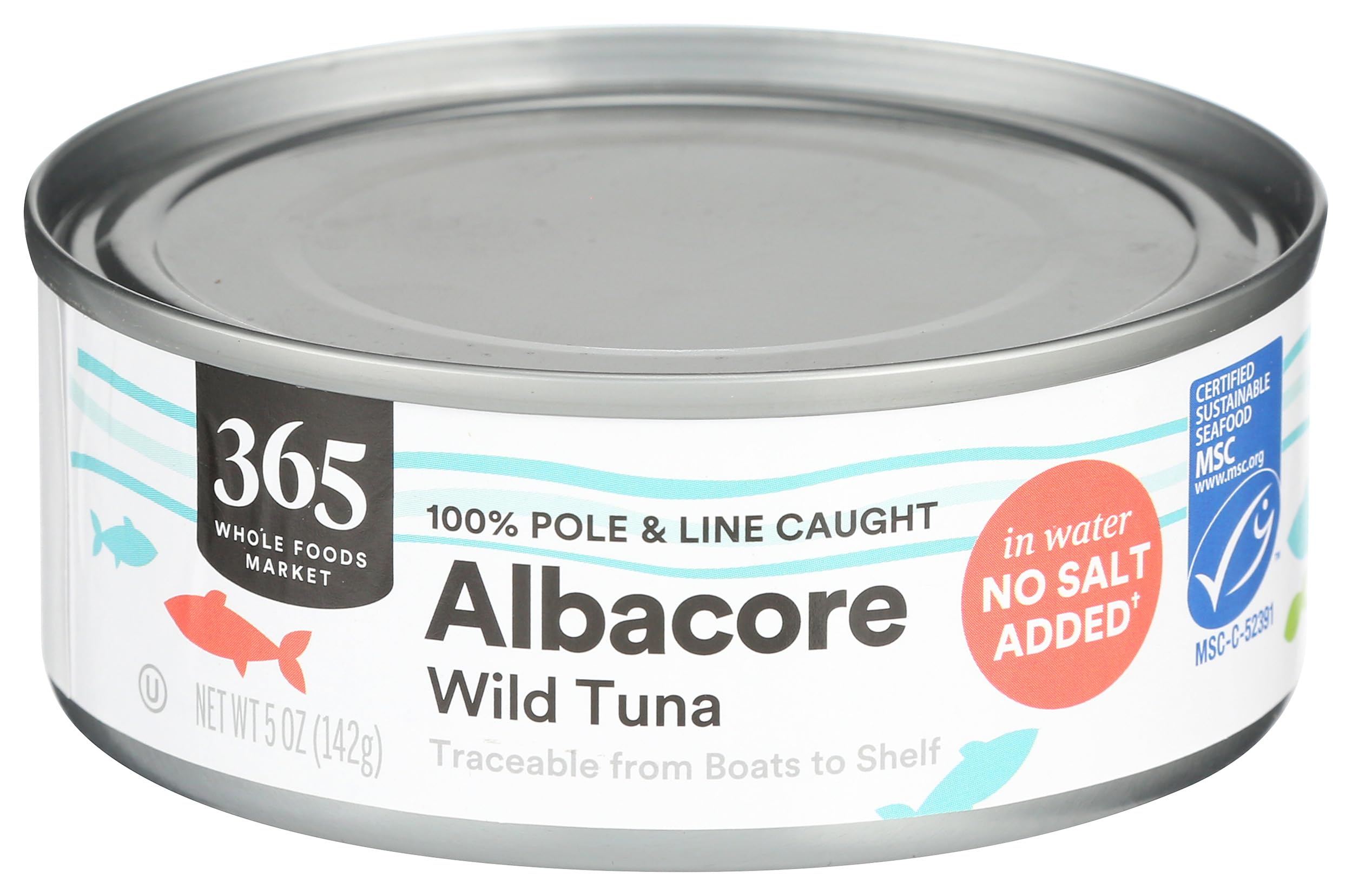 No Salt Albacore Tuna in Water, 5 Ounce