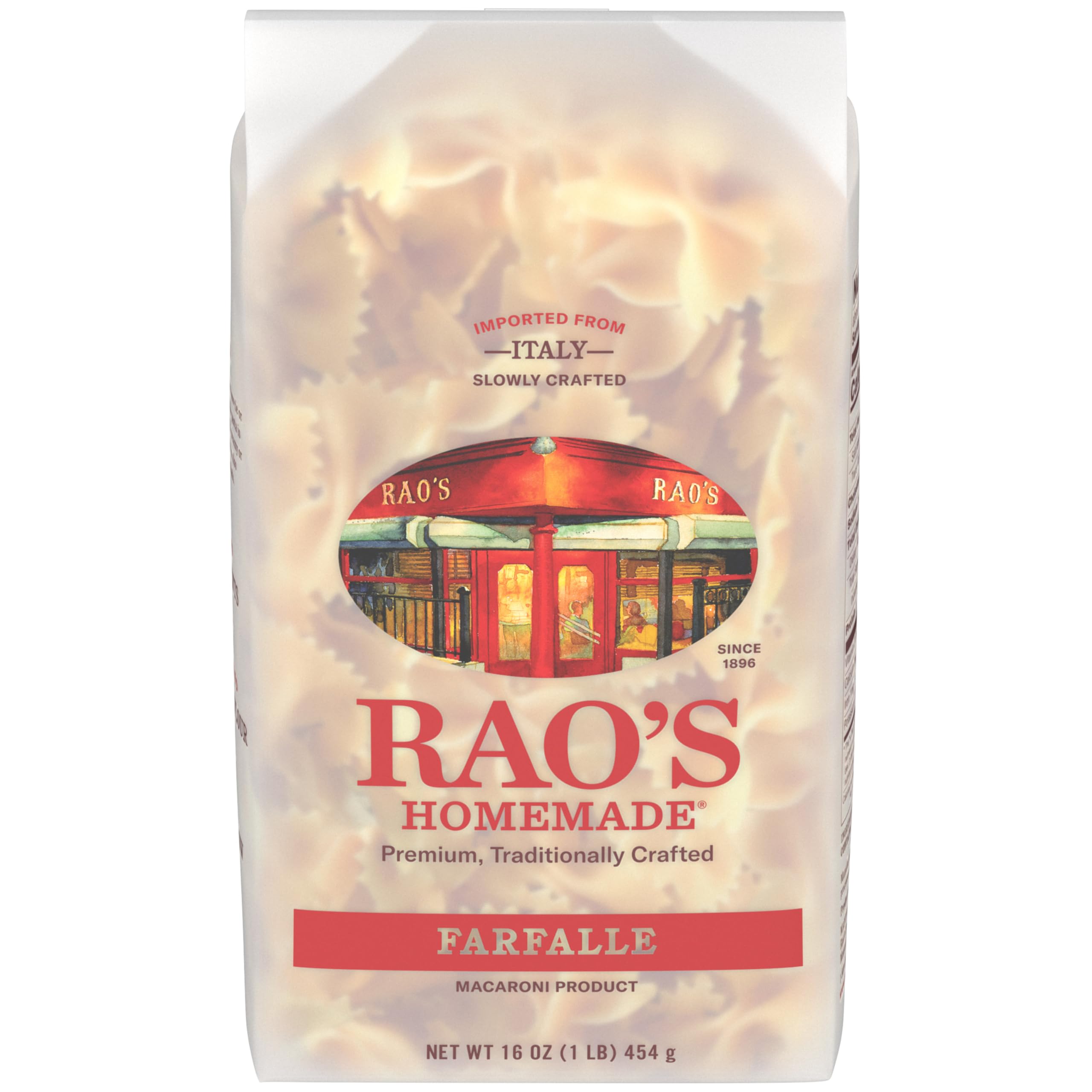 Rao's Homemade Farfalle Pasta, 16 Oz Bag