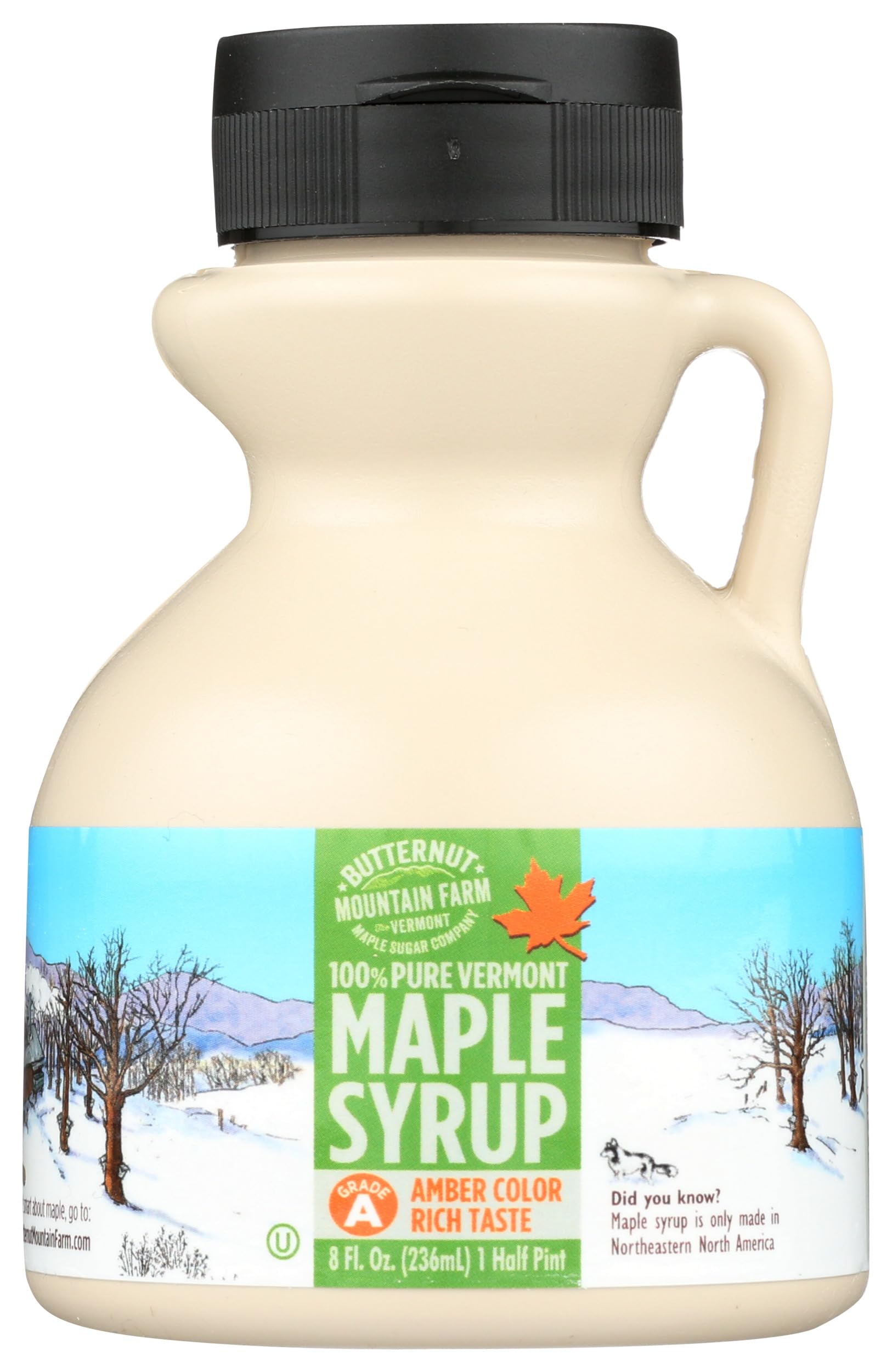 Syrup Maple Amber Rich Jug, 8 Fl Oz