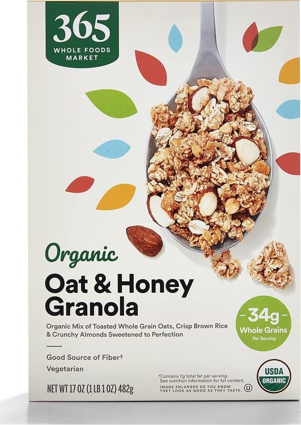 Organic Oat & Honey Granola, 17 Ounce